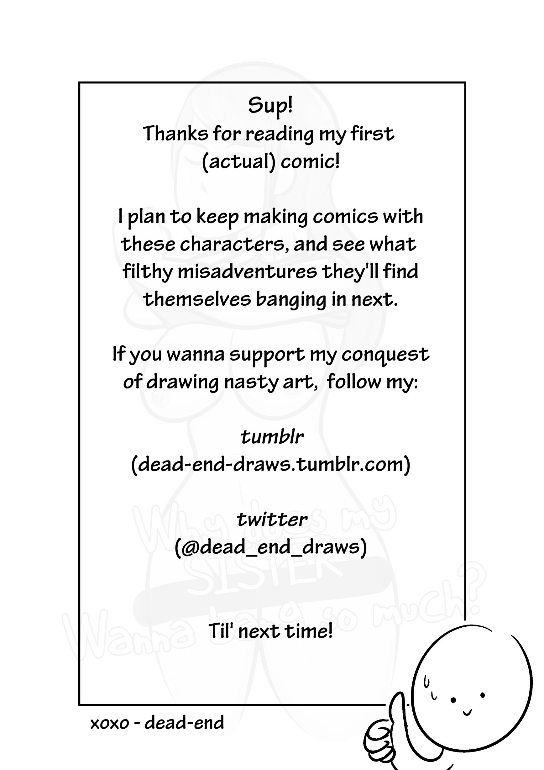 Why’s My Sis Wanna Bang So Much? [DeadEndDraws] 1 . Why's My Sis Wanna Bang So Much? - Chapter 1 [DeadEndDraws] – page 18