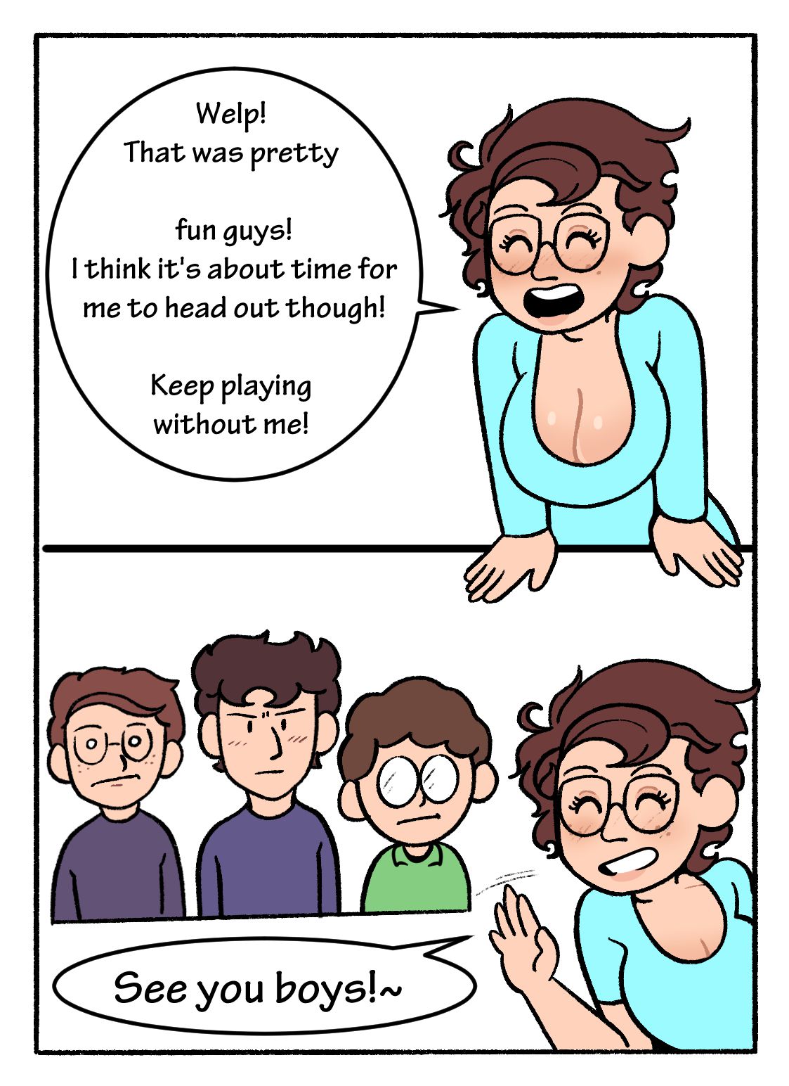 Mom! Don’t Interrupt Our DnD Campaign! [DeadEndDraws] 1 . Mom! Don't Interrupt Our DnD Campaign! - Chapter 1 [DeadEndDraws] – page 35