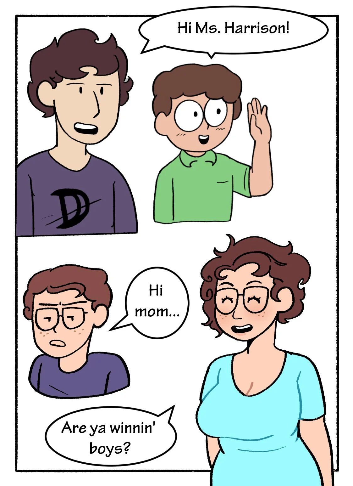 Mom! Don’t Interrupt Our DnD Campaign! [DeadEndDraws] 1 . Mom! Don't Interrupt Our DnD Campaign! - Chapter 1 [DeadEndDraws] – page 4