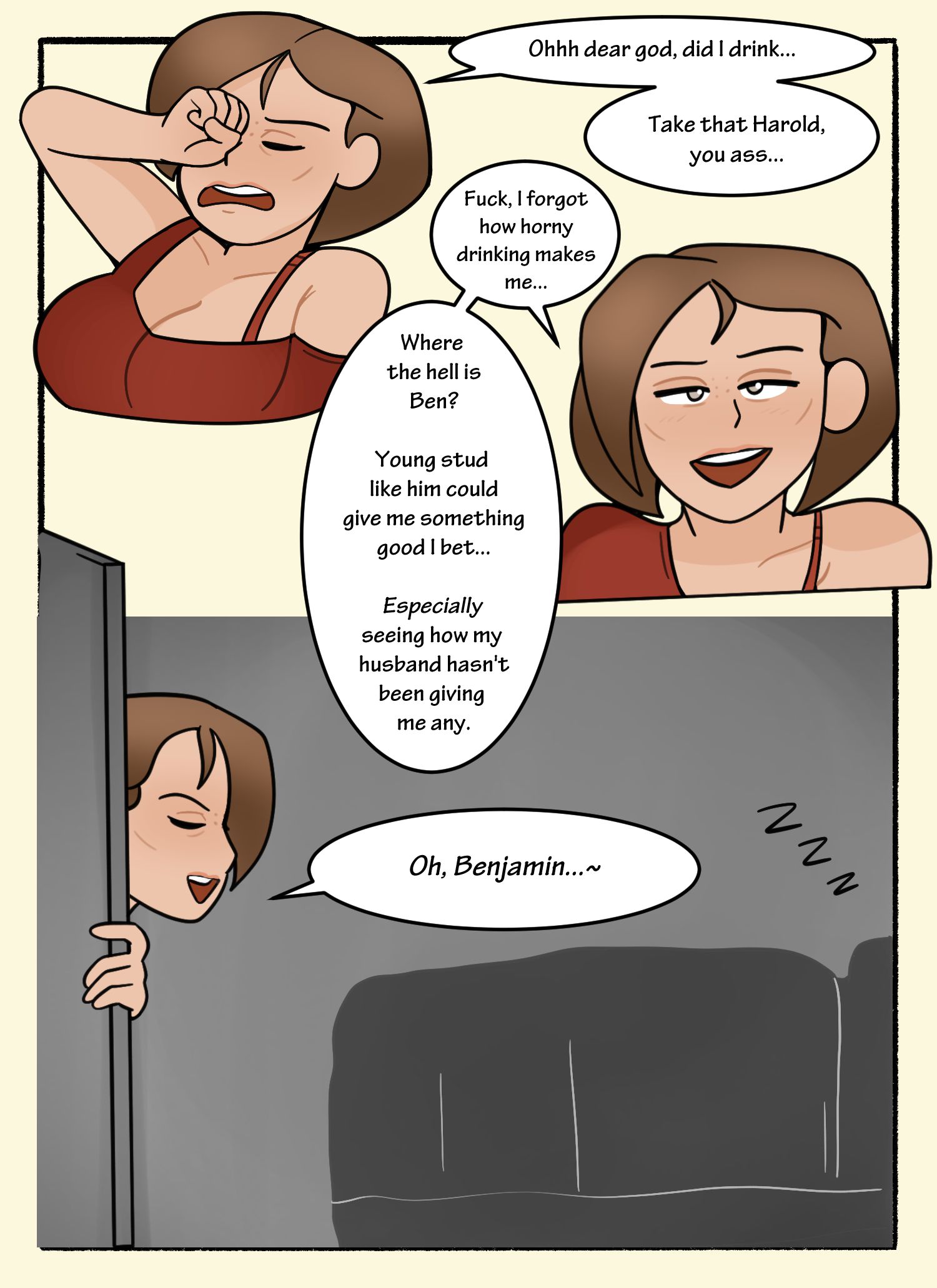 Cathie’s Surprise Visit [DeadEndDraws] 1 . Cathie's Surprise Visit - Chapter 1 [DeadEndDraws] – page 14