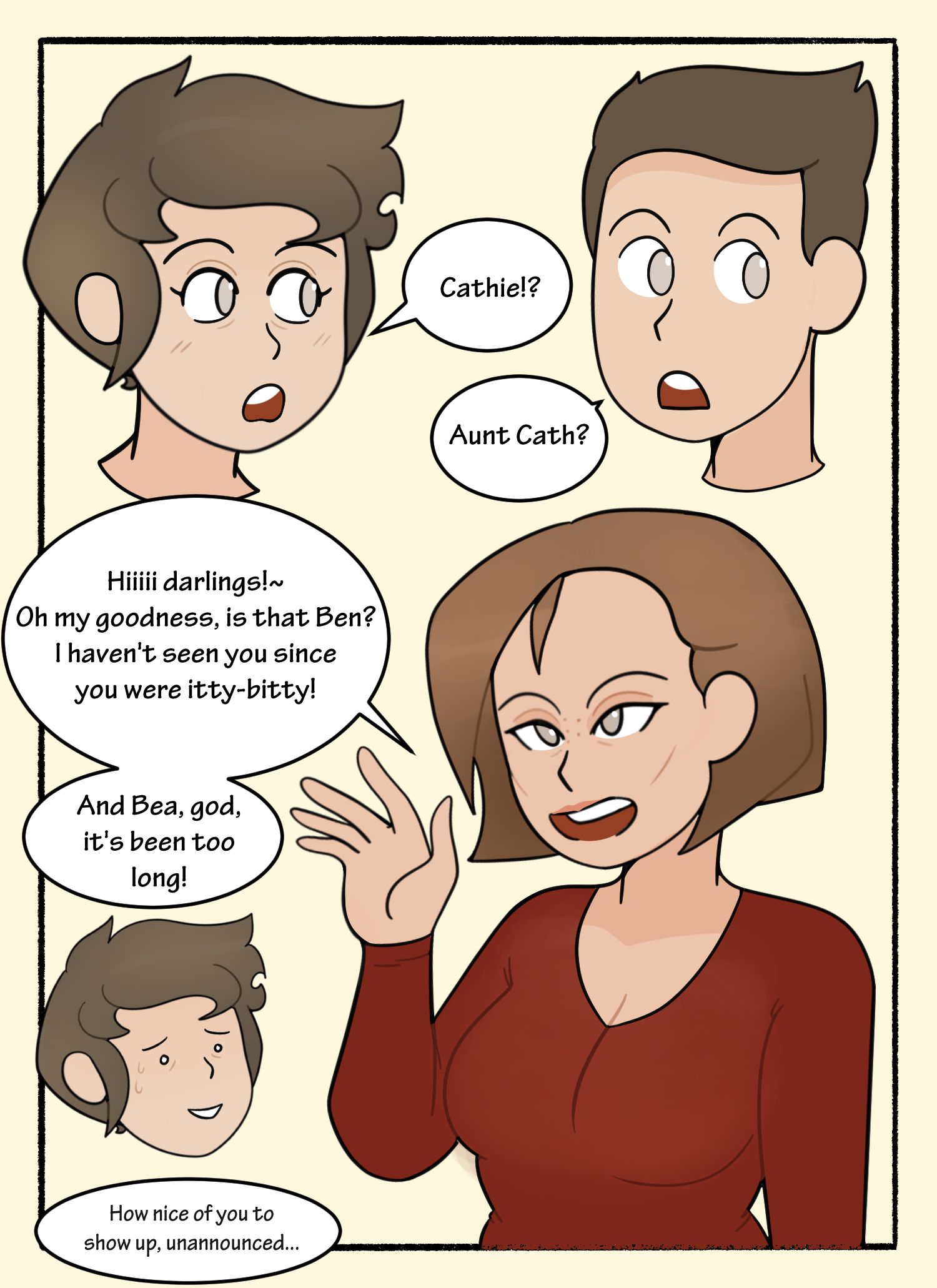 Cathie’s Surprise Visit [DeadEndDraws] 1 . Cathie's Surprise Visit - Chapter 1 [DeadEndDraws] – page 7