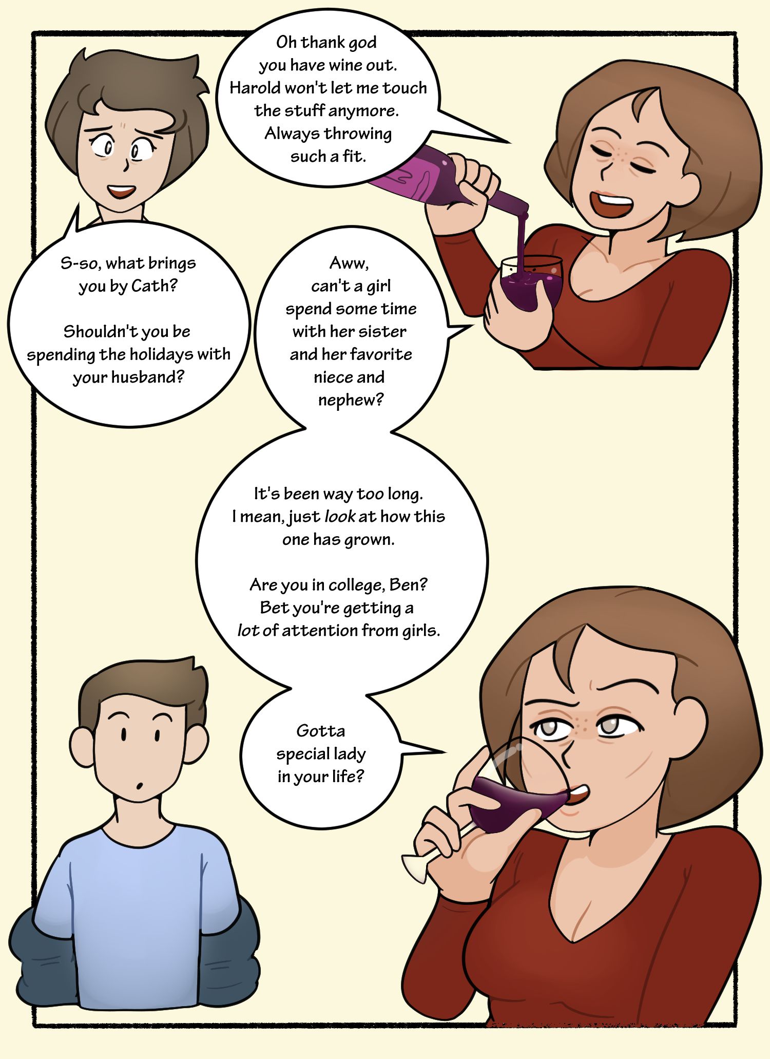Cathie’s Surprise Visit [DeadEndDraws] 1 . Cathie's Surprise Visit - Chapter 1 [DeadEndDraws] – page 8
