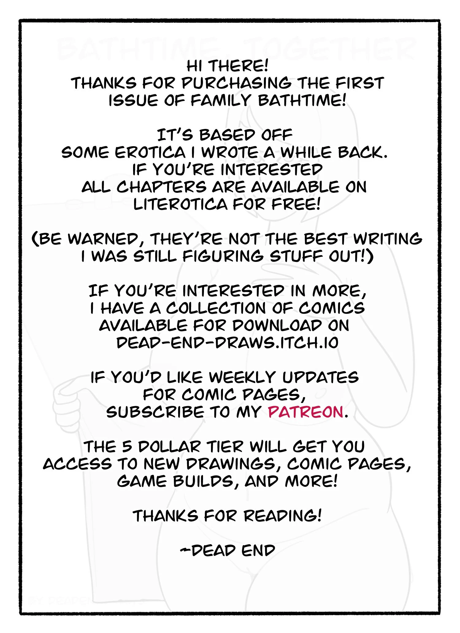 Bathtime, Together! [DeadEndDraws] 1 . Bathtime, Together! - Chapter 1 [DeadEndDraws] – page 1