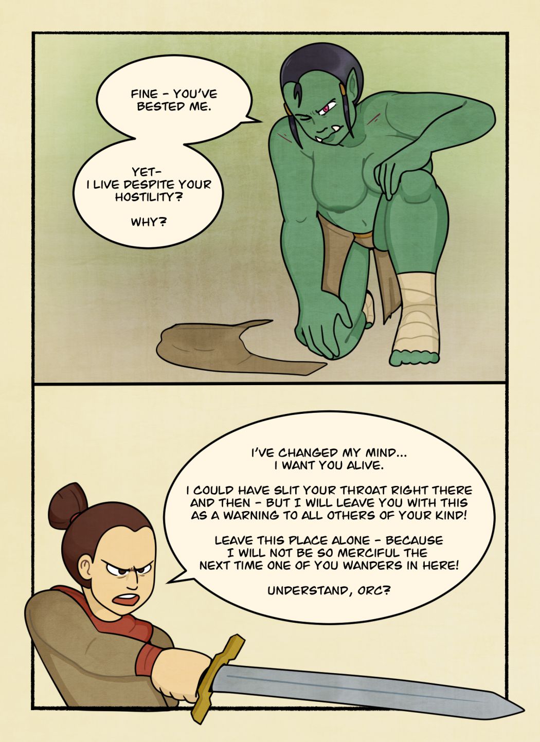 The Orc Slayer [DeadEndDraws] 1 . The Orc Slayer - Chapter 1 [DeadEndDraws] – page 20