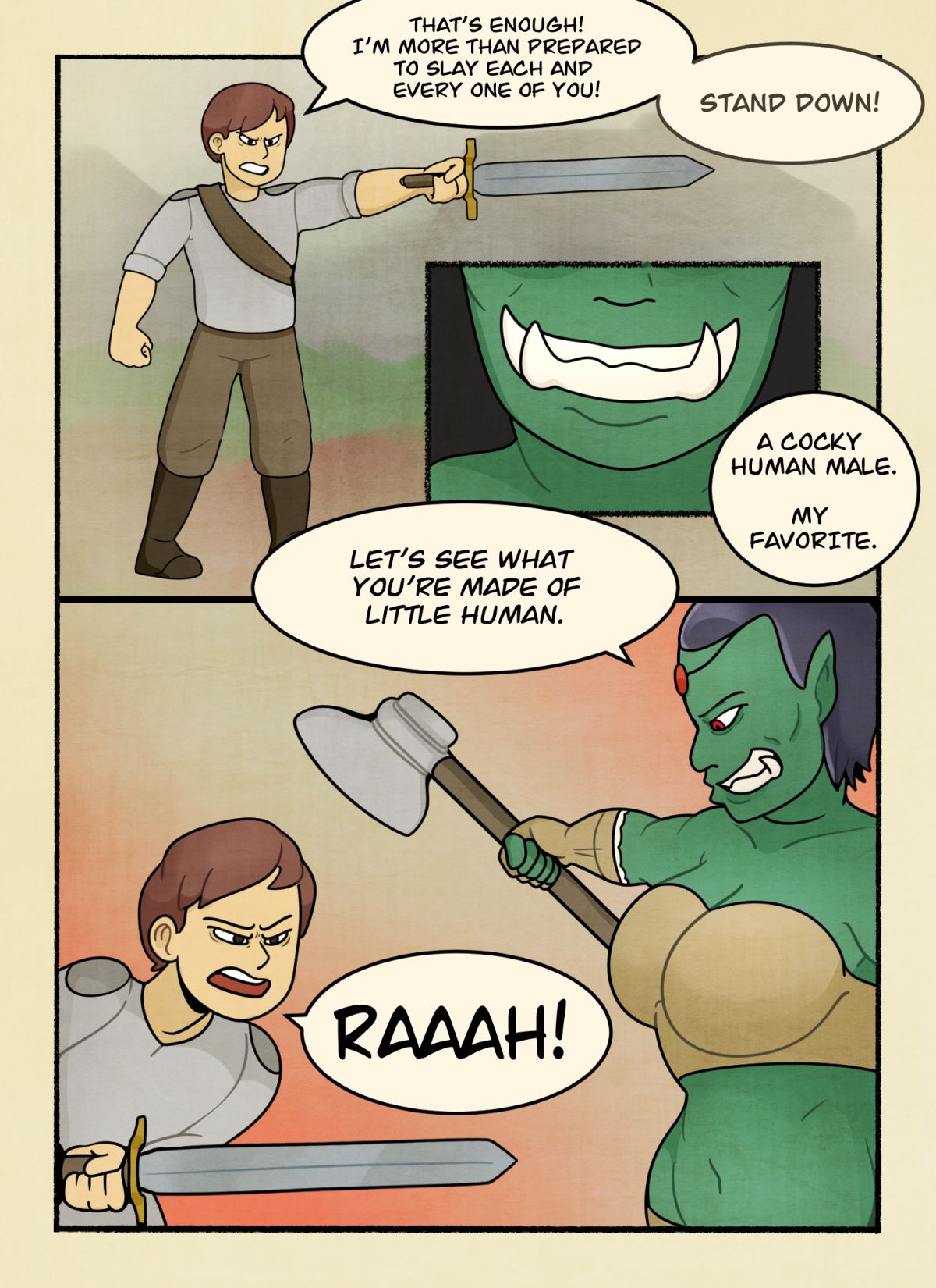 The Orc Slayer [DeadEndDraws] 1 . The Orc Slayer - Chapter 1 [DeadEndDraws] – page 7