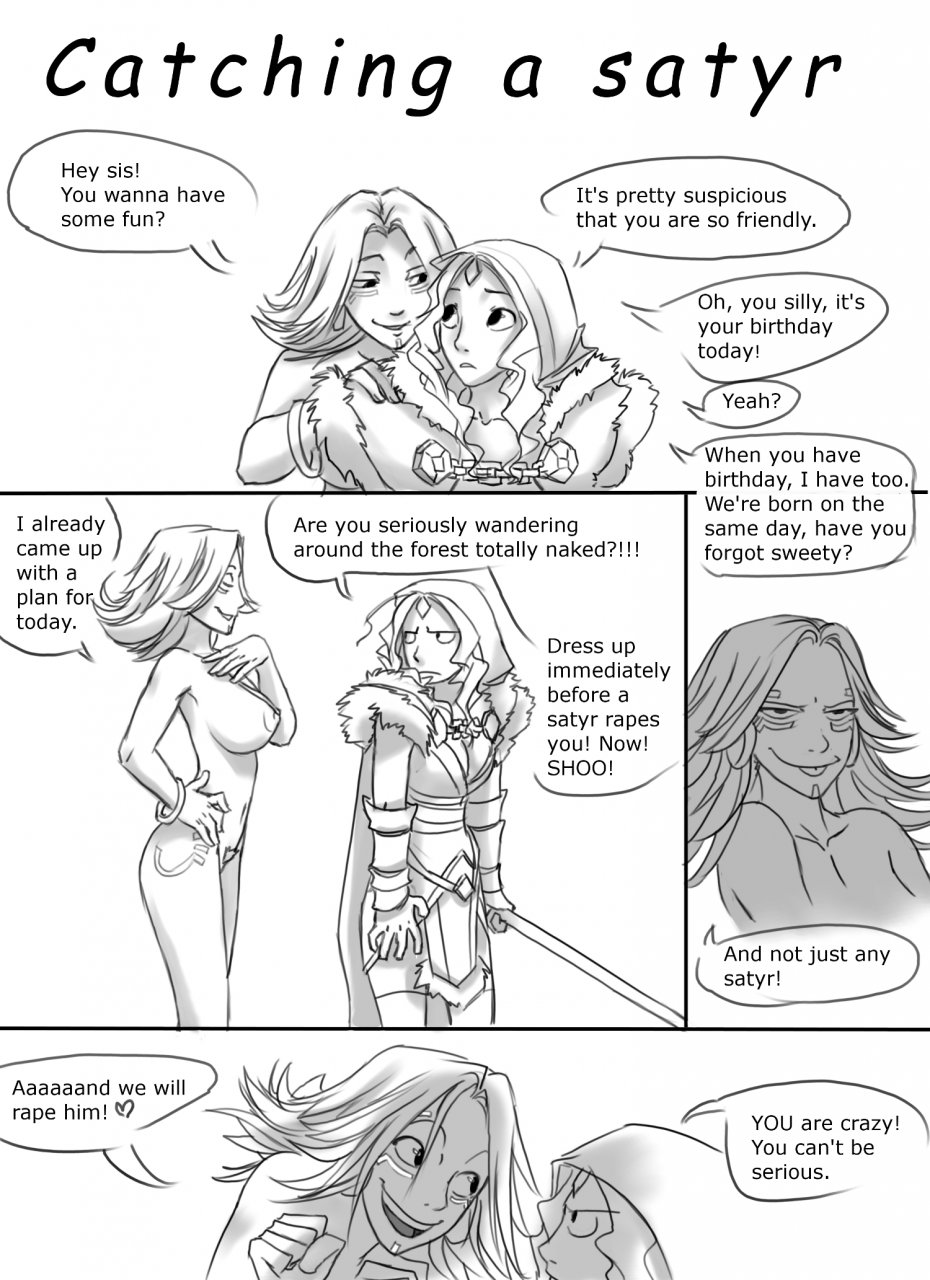 Catching a satyr (DOTA 2) [Zummeng | Viktria] 1 . Catching a satyr - Chapter 1 (DOTA 2) [Zummeng | Viktria] – page 1