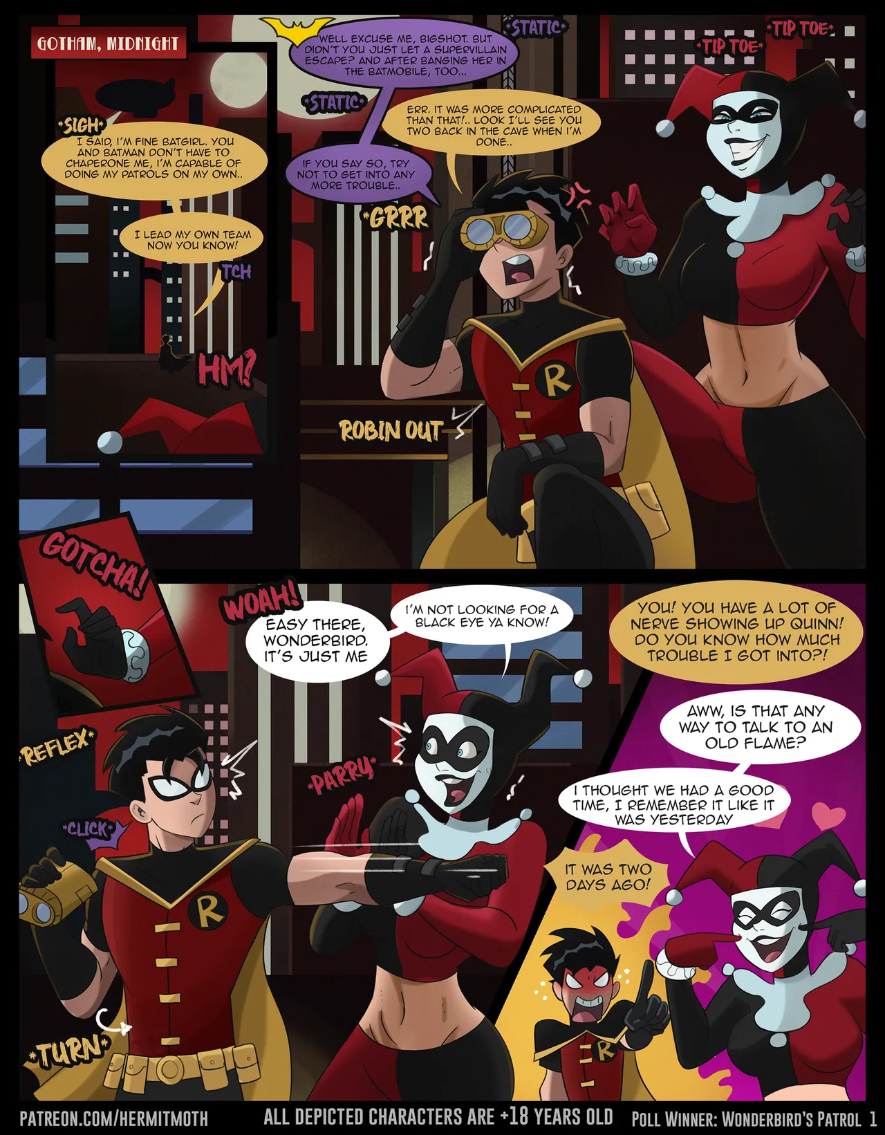 Harley’s Ride (Batman) [Hermit Moth] 2 . Harley and Robin: Second Shot of Crazy - Chapter 2 (Batman) [Hermit Moth] – page 1