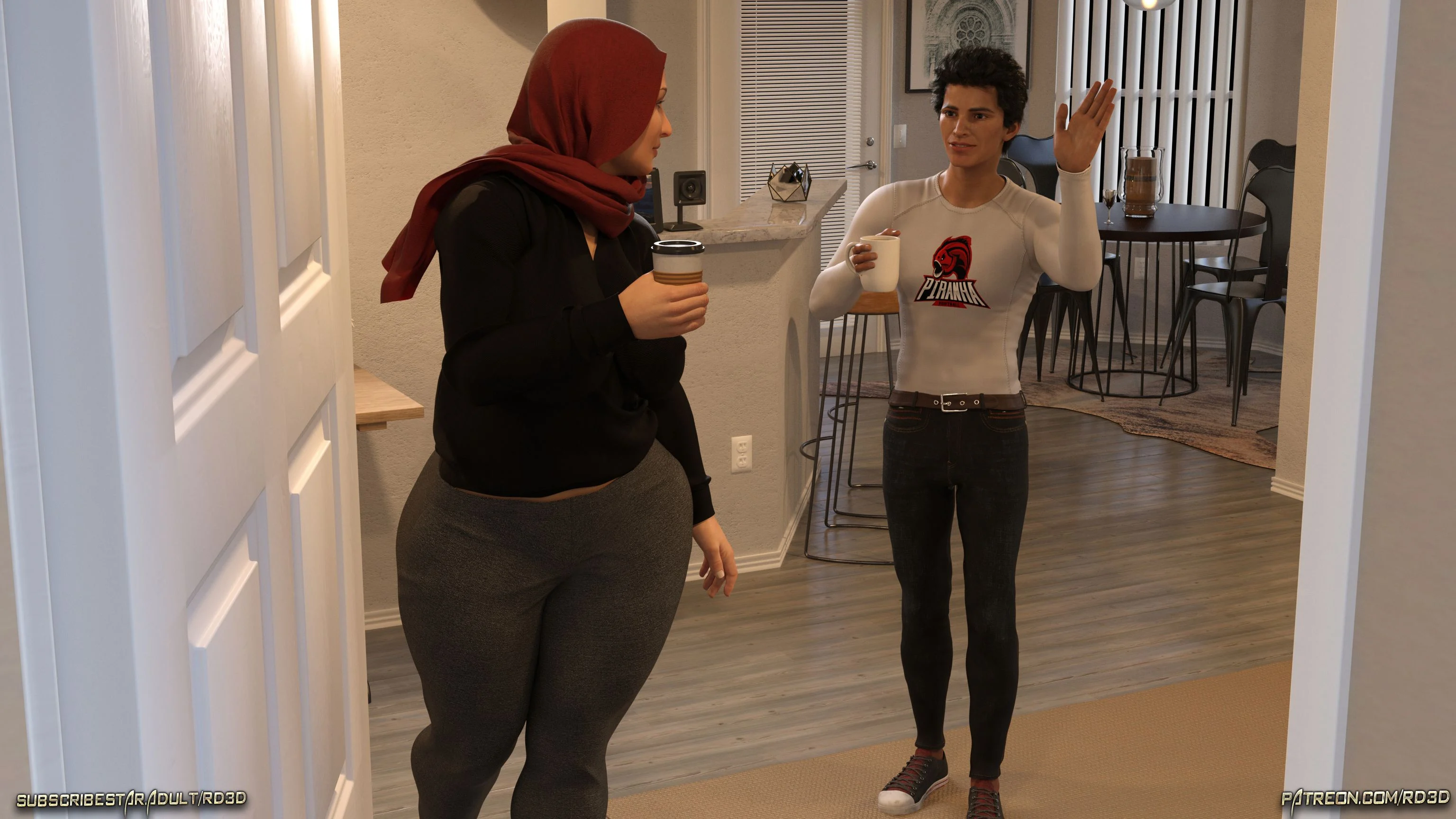 Lust Predators – Hijab Amatures [Real-Deal 3D] 6 . Hijab Amatures - Mrs. Assad - One Dya Story - Textless - [Real-Deal 3D] – page 16