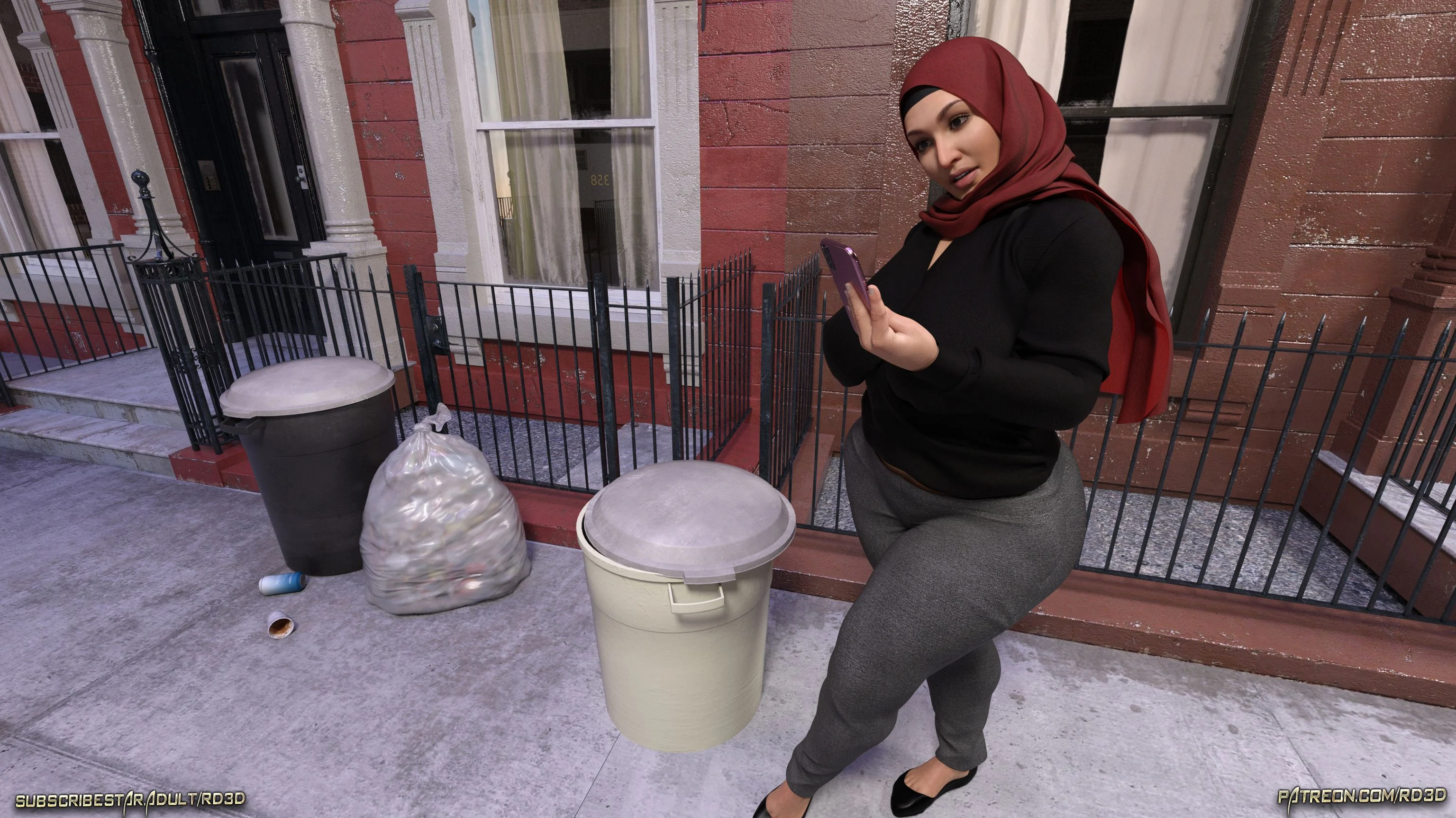 Lust Predators – Hijab Amatures [Real-Deal 3D] 6 . Hijab Amatures - Mrs. Assad - One Dya Story - Textless - [Real-Deal 3D] – page 51