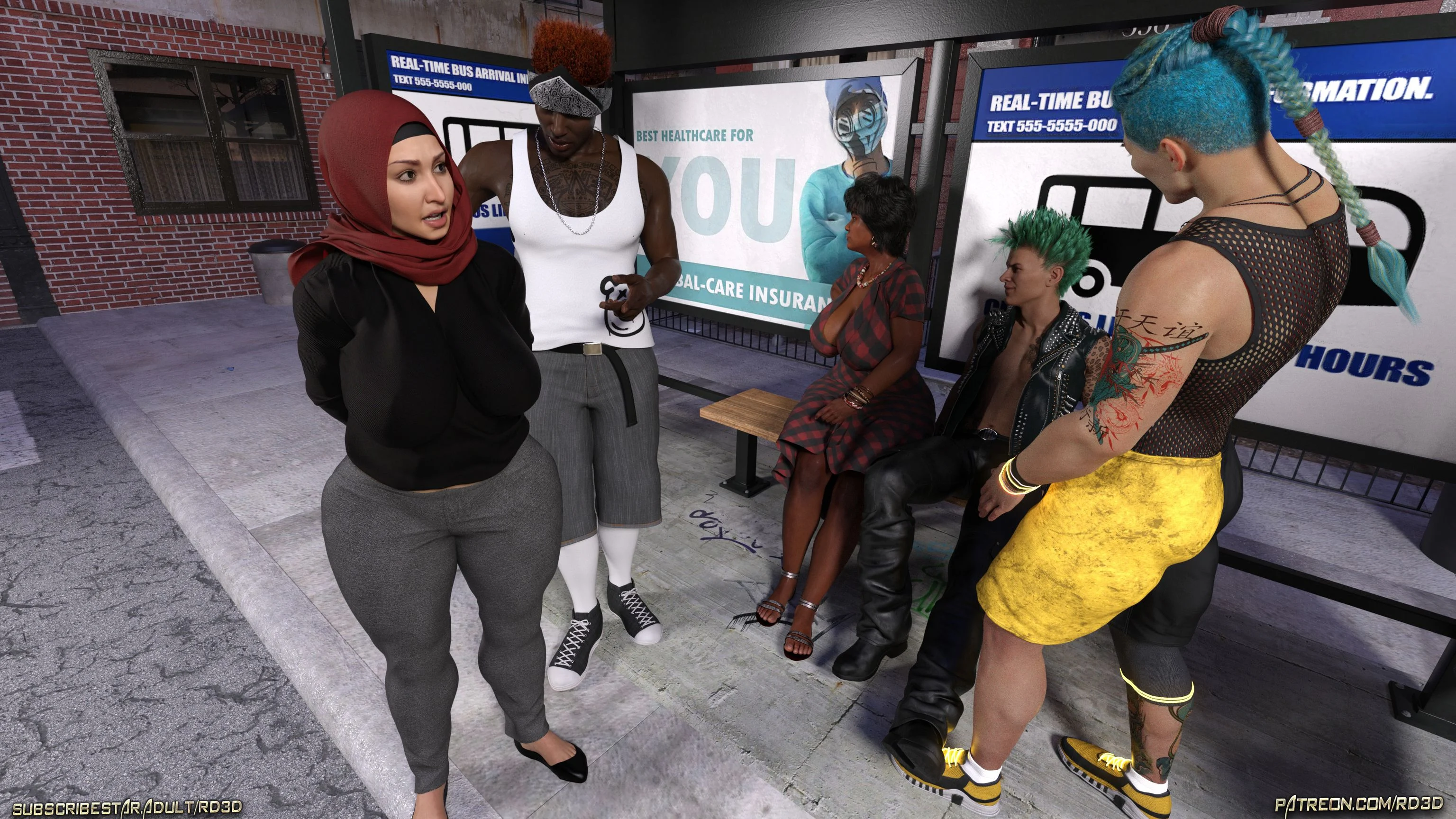 Lust Predators – Hijab Amatures [Real-Deal 3D] 6 . Hijab Amatures - Mrs. Assad - One Dya Story - Textless - [Real-Deal 3D] – page 55