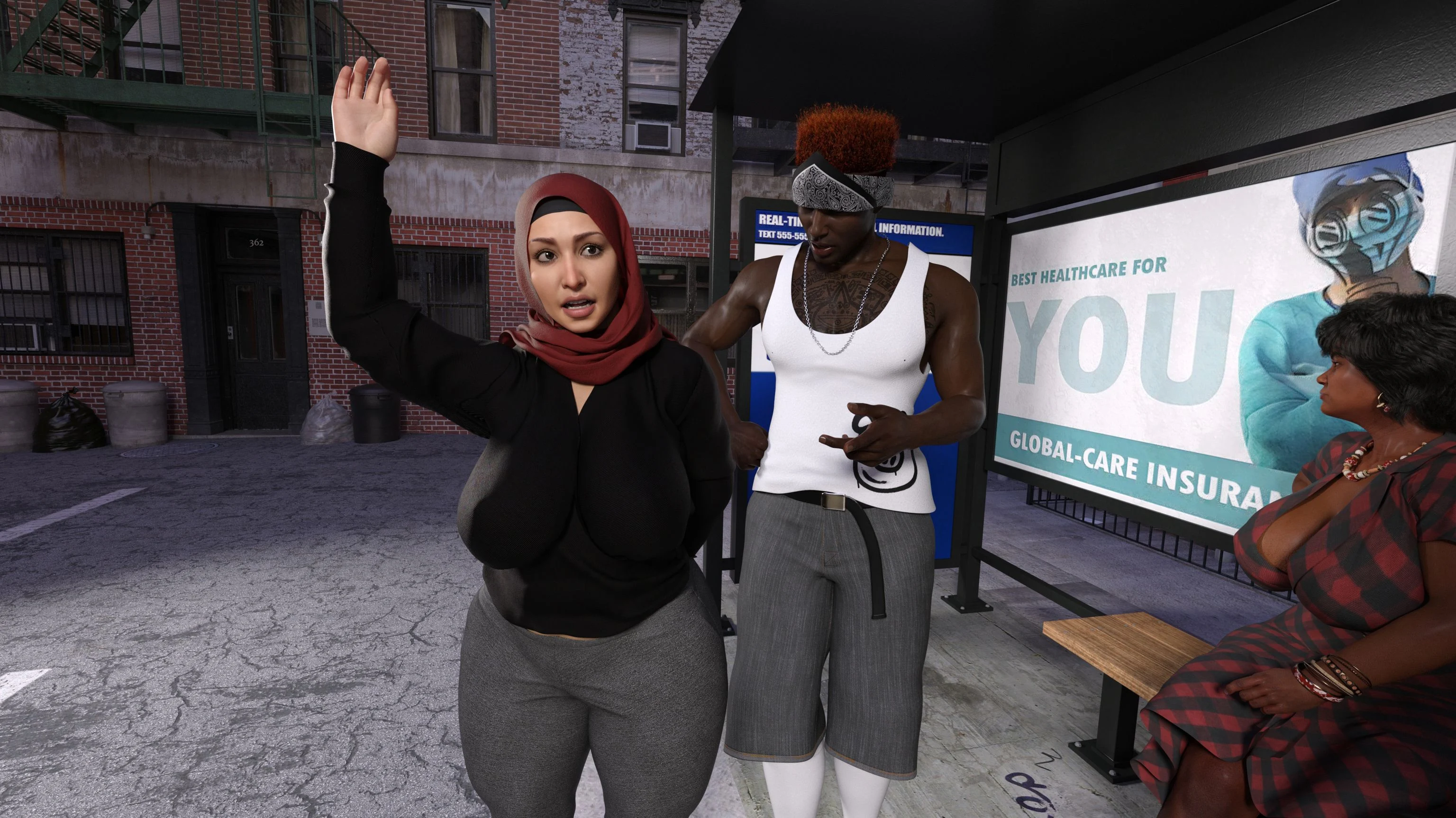 Lust Predators – Hijab Amatures [Real-Deal 3D] 6 . Hijab Amatures - Mrs. Assad - One Dya Story - Textless - [Real-Deal 3D] – page 56
