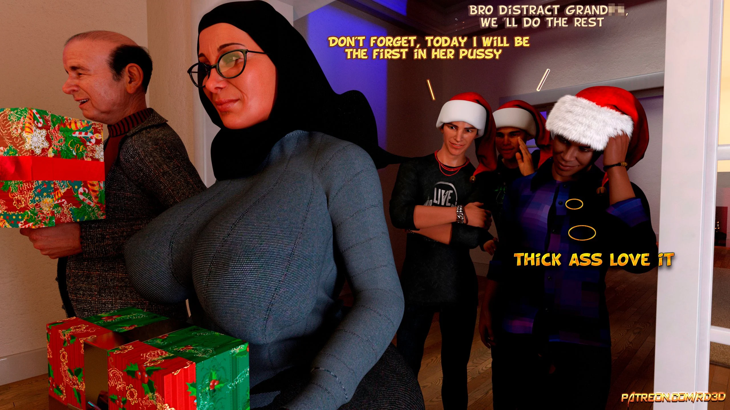Lust Predators – Hijab Amatures [Real-Deal 3D] 0.1 . Lust Predators - Hijab Amatures - Christmas - [Real-Deal 3D] – page 3