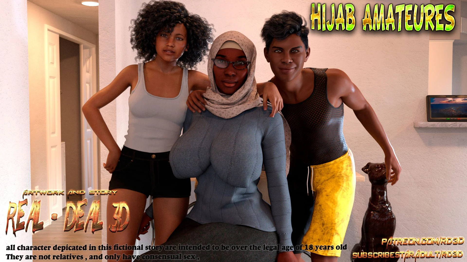 Lust Predators – Hijab Amatures [Real-Deal 3D] 4 . Lust Predators - Hijab Amatures - Chapter 4 [Real-Deal 3D] – page 1