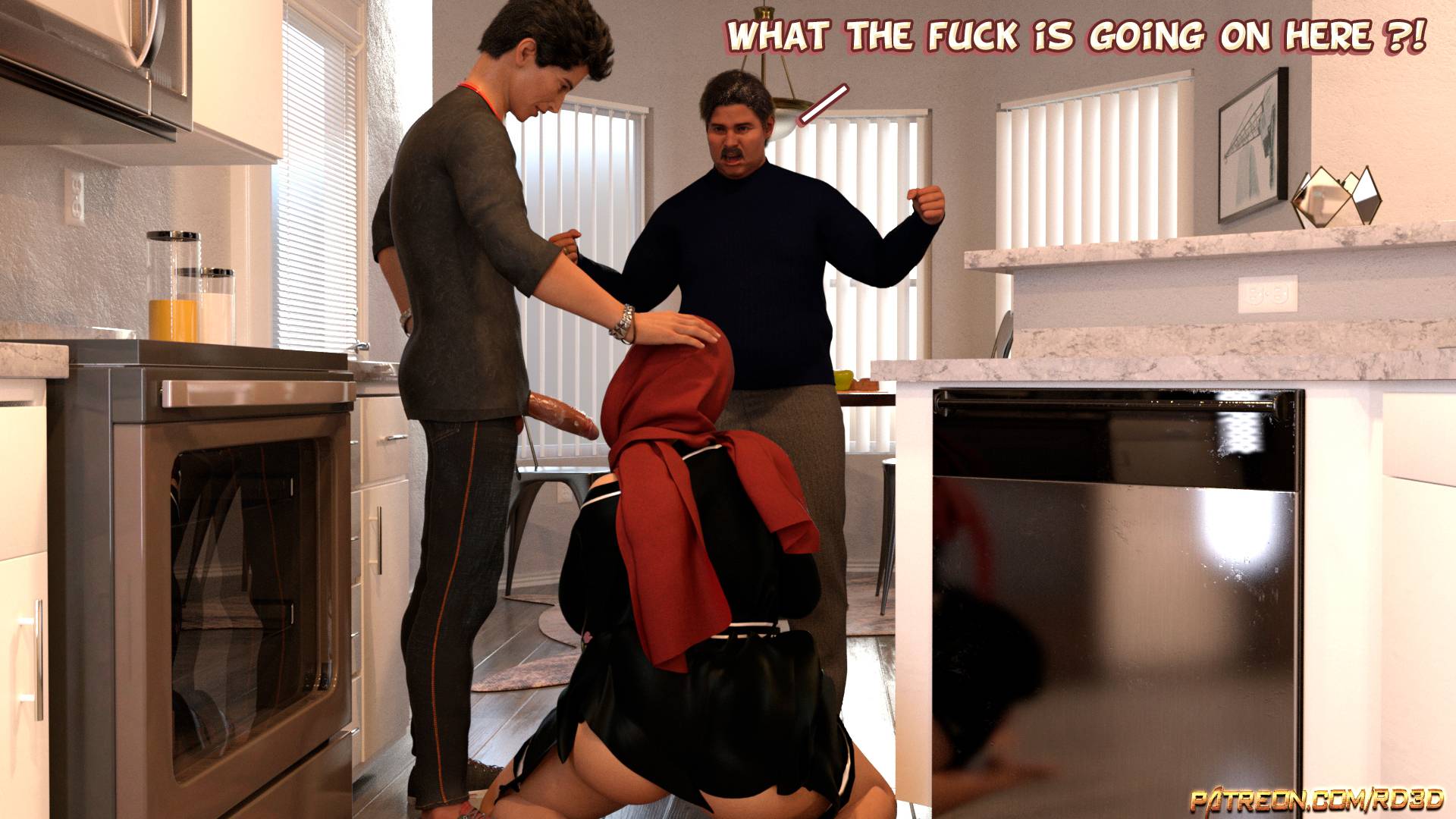 Lust Predators – Hijab Amatures [Real-Deal 3D] 1.5 . Lust Predators - Alternative - Chapter 1.5 - Caught in the act! [Real-Deal 3D] – page 1