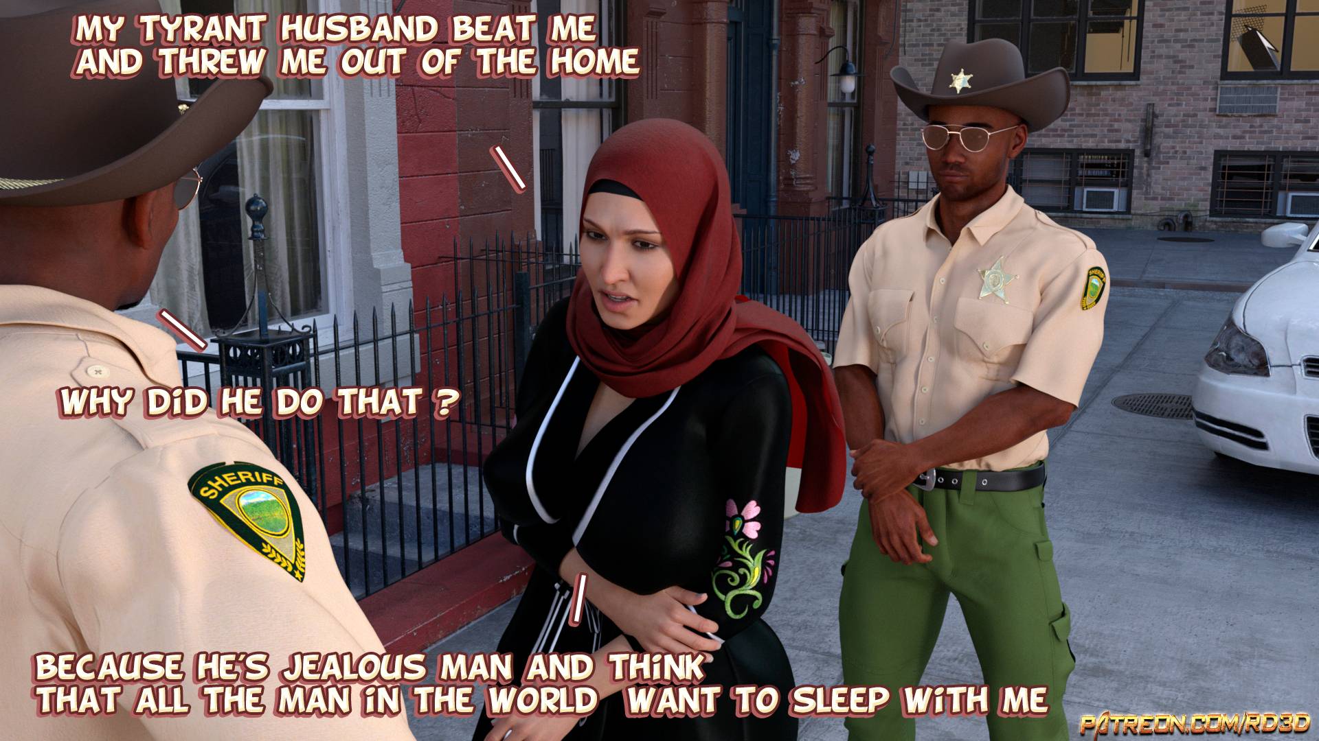 Lust Predators – Hijab Amatures [Real-Deal 3D] 1.5 . Lust Predators - Alternative - Chapter 1.5 - Caught in the act! [Real-Deal 3D] – page 12