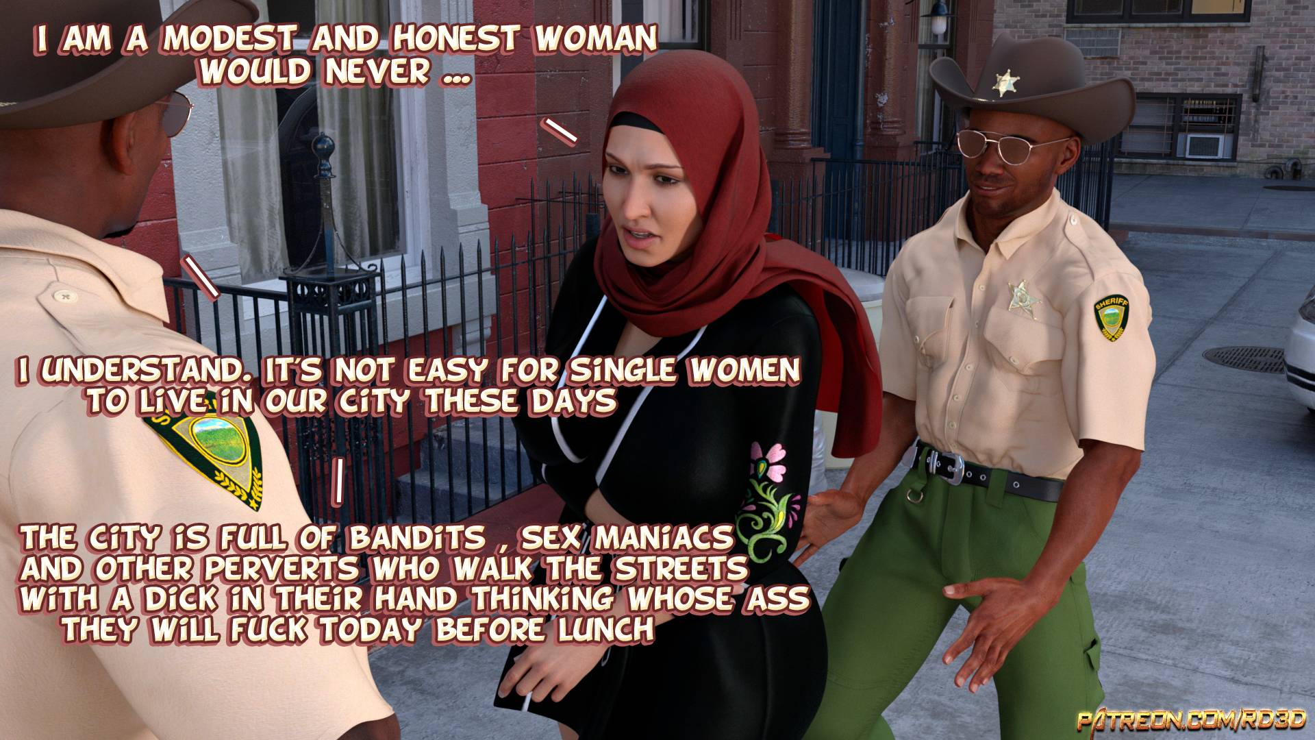 Lust Predators – Hijab Amatures [Real-Deal 3D] 1.5 . Lust Predators - Alternative - Chapter 1.5 - Caught in the act! [Real-Deal 3D] – page 13