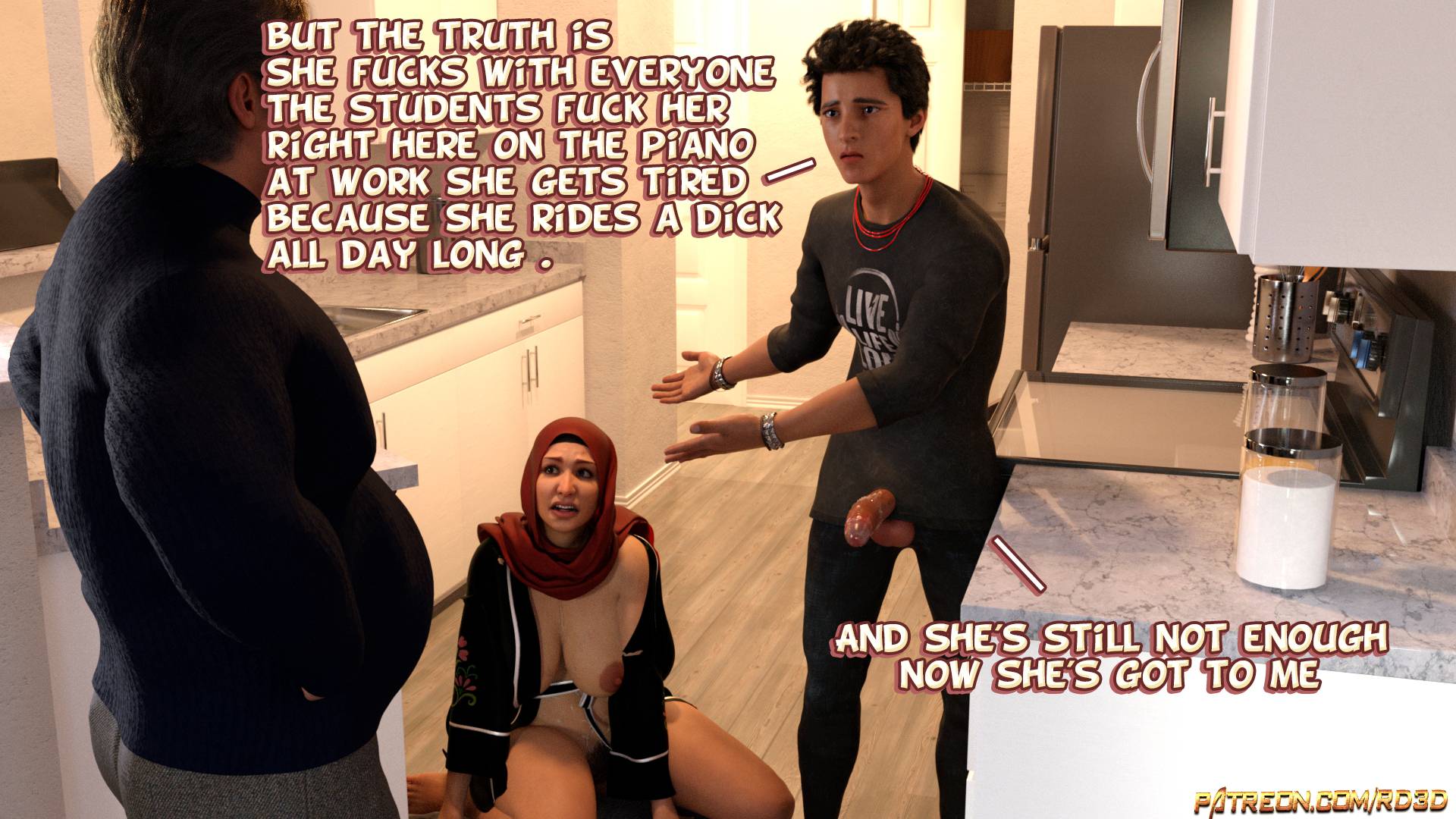 Lust Predators – Hijab Amatures [Real-Deal 3D] 1.5 . Lust Predators - Alternative - Chapter 1.5 - Caught in the act! [Real-Deal 3D] – page 5