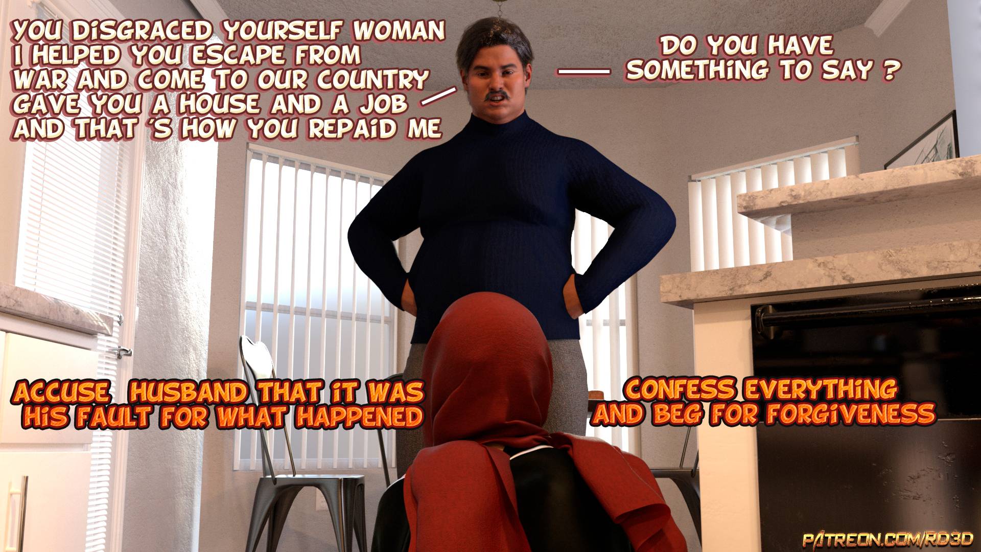 Lust Predators – Hijab Amatures [Real-Deal 3D] 1.5 . Lust Predators - Alternative - Chapter 1.5 - Caught in the act! [Real-Deal 3D] – page 6