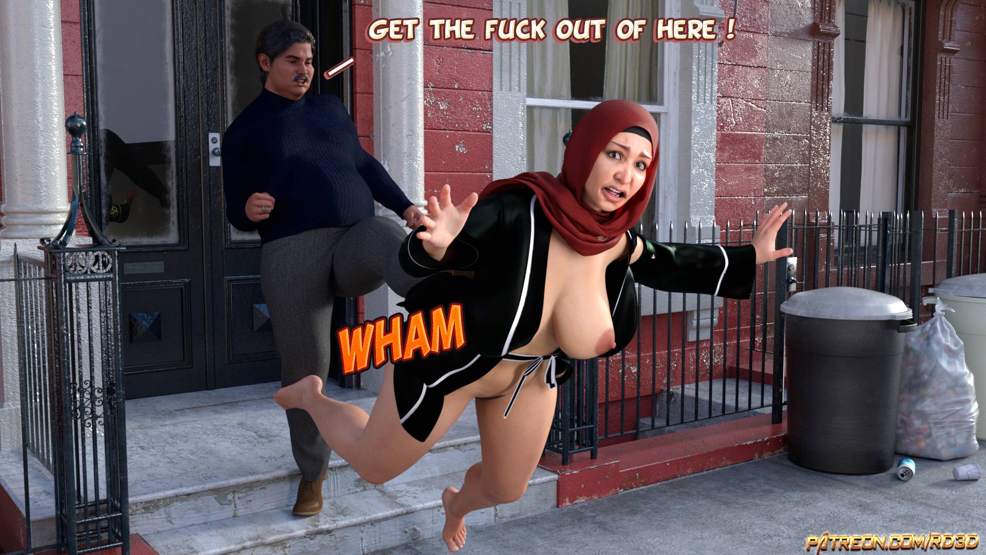 Lust Predators – Hijab Amatures [Real-Deal 3D] 1.5 . Lust Predators - Alternative - Chapter 1.5 - Caught in the act! [Real-Deal 3D] – page 8