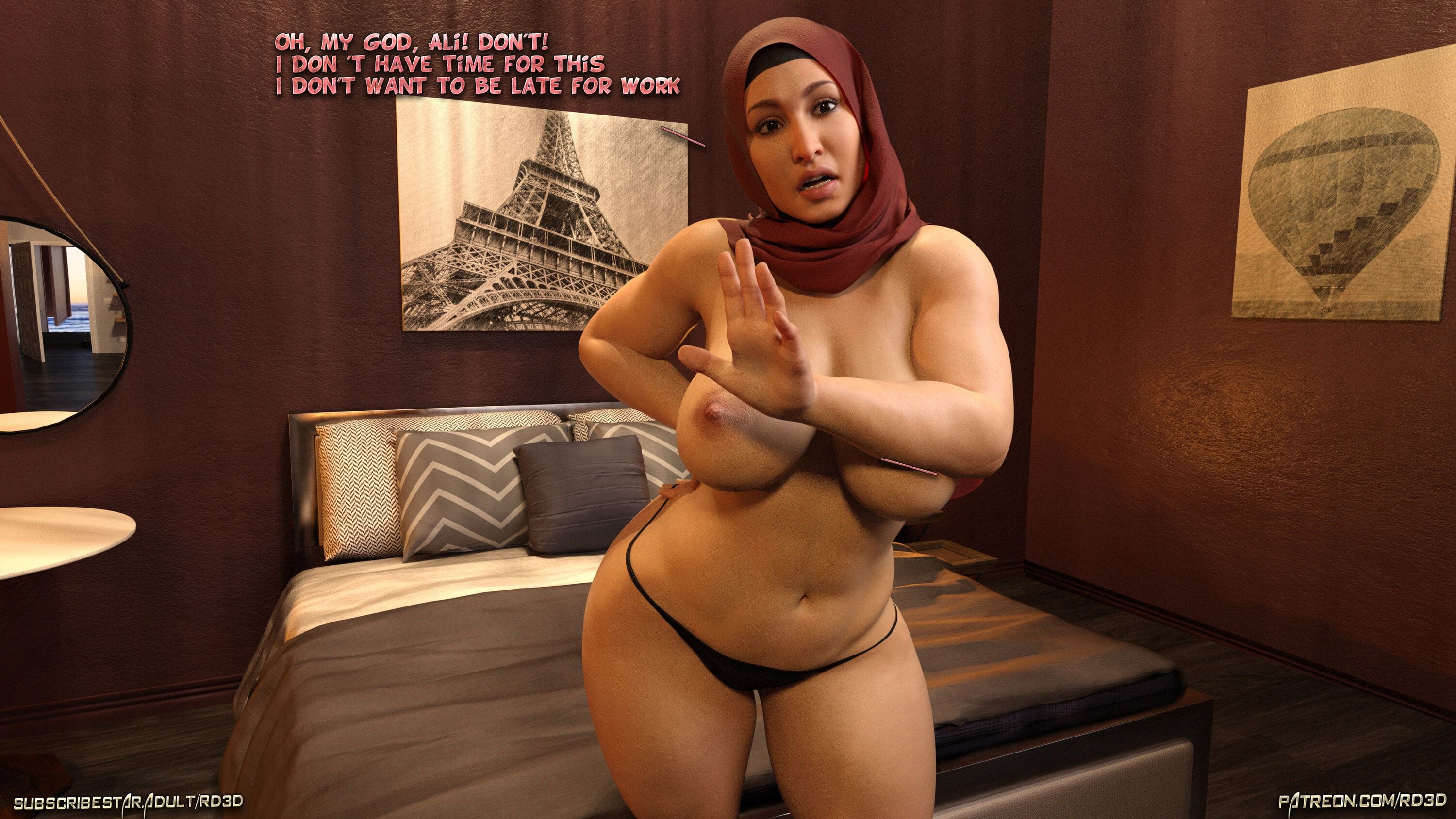 Lust Predators – Hijab Amatures [Real-Deal 3D] 6 . Hijab Amatures - Mrs. Assad - One Dya Story - [Real-Deal 3D] – page 7