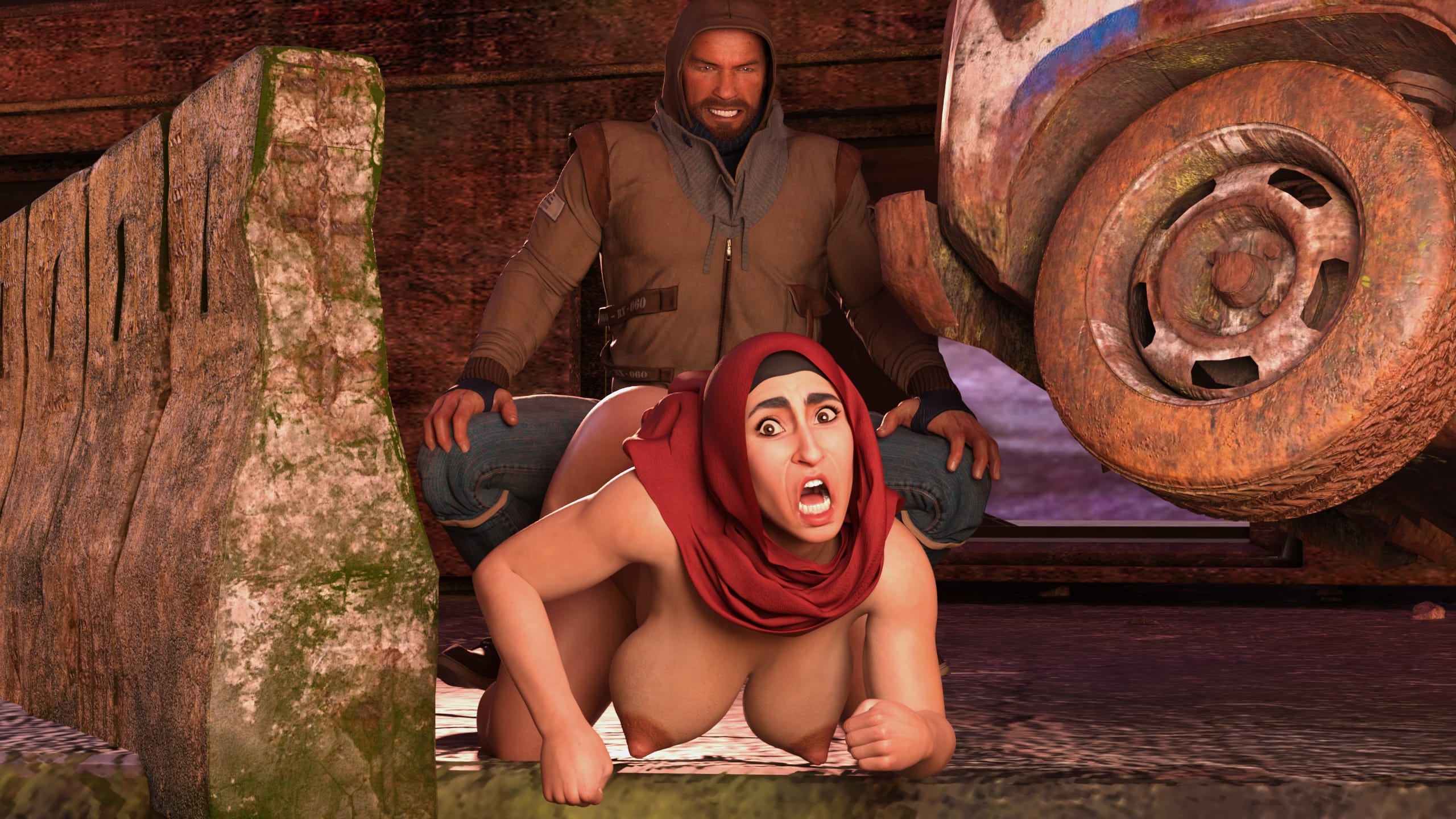 Lust Predators – Hijab Amatures [Real-Deal 3D] 10 . Hijab Amatures - Lust Wasteland - Chapter 10 [Real-Deal 3D] – page 35