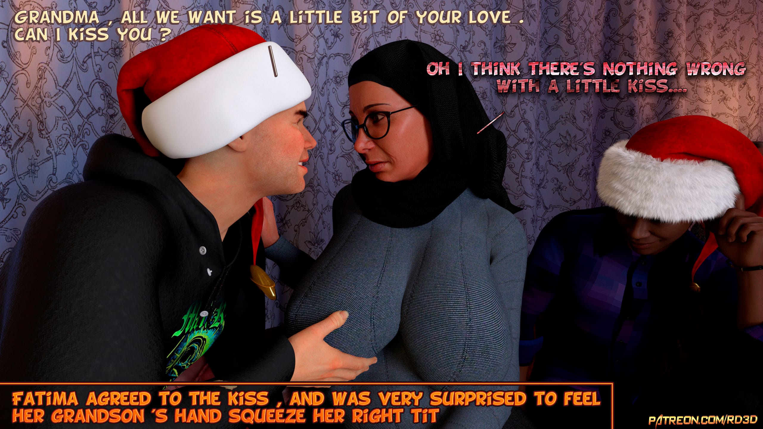 Lust Predators – Hijab Amatures [Real-Deal 3D] 13 . Hijab Amatures - Gift for Grandma - Chapter 13 [Real-Deal 3D] – page 12
