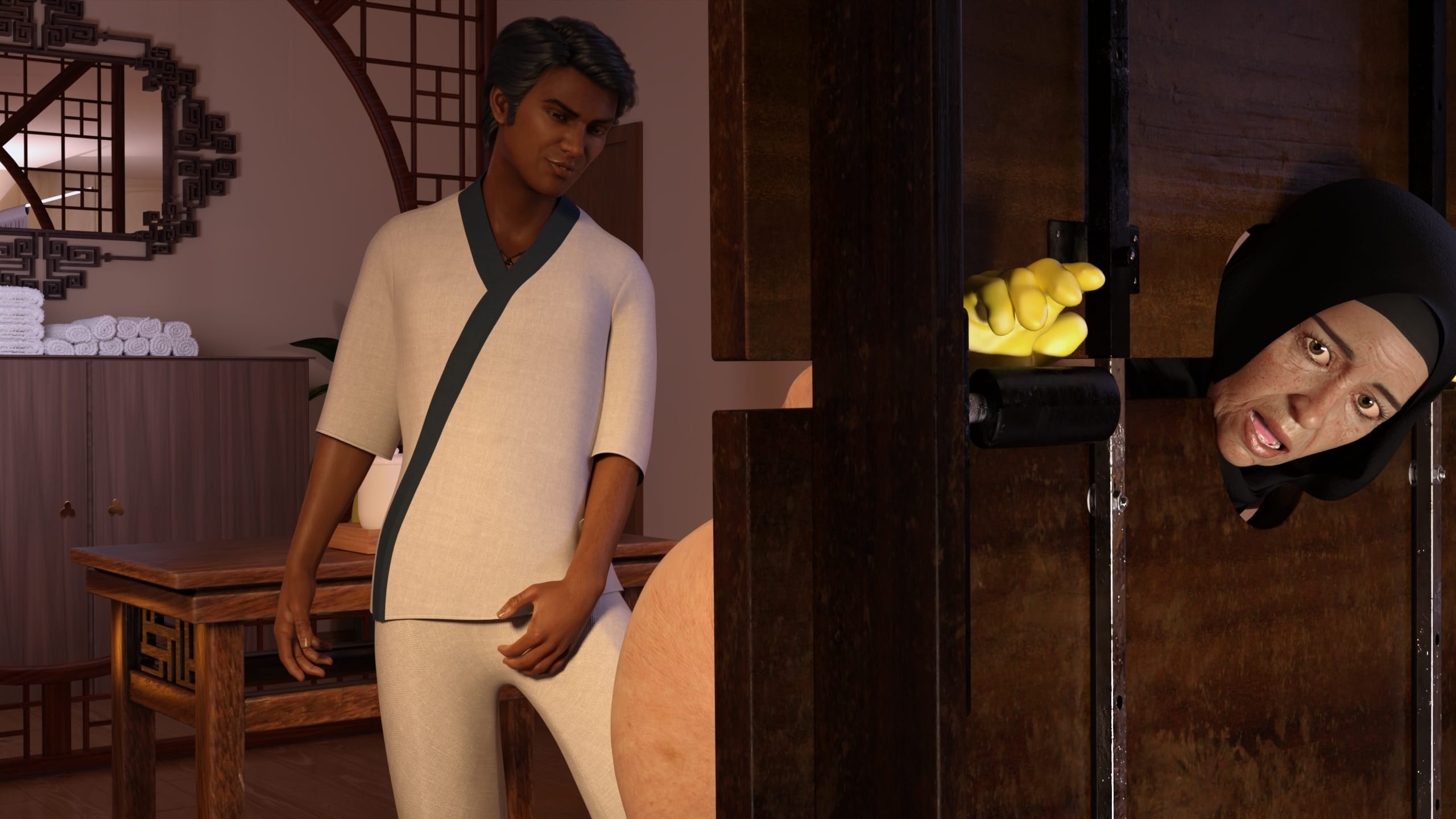 Lust Predators – Hijab Amatures [Real-Deal 3D] 11.5 . Hijab Amatures - Spa - Chapter 11 [Real-Deal 3D] – page 32