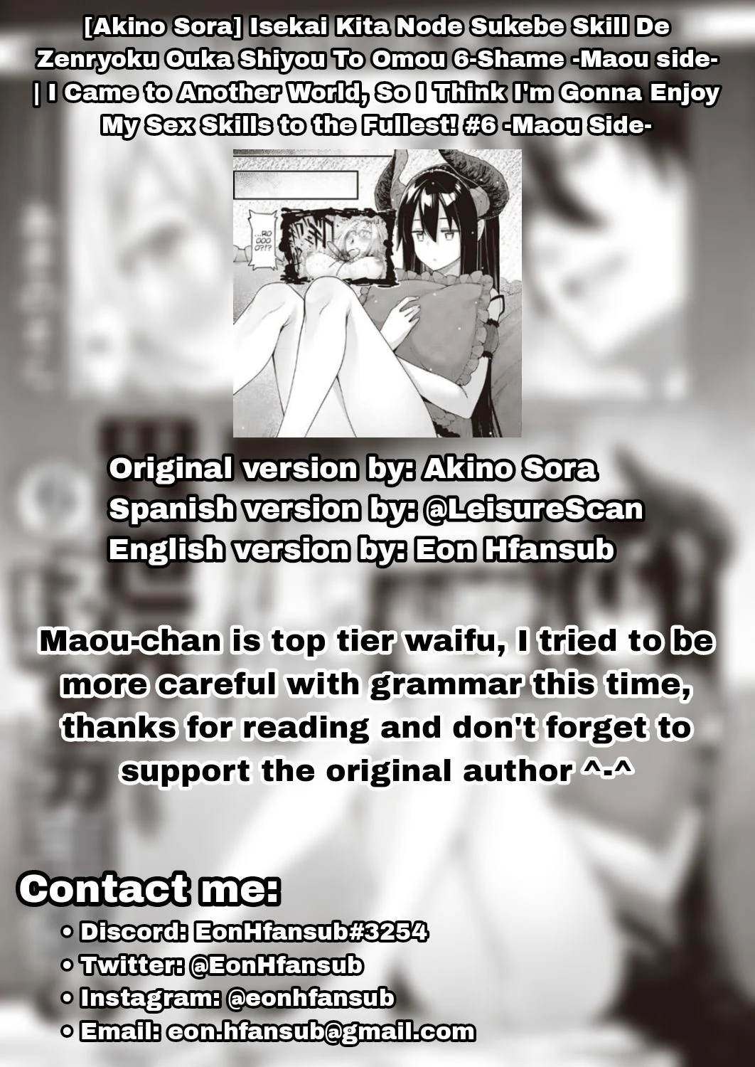 I Came to Another World, So I Think I’m Gonna Enjoy My Sex Skills to the Fullest! [Akino Sora] 6.5 . I Came to Another World, So I Think I'm Gonna Enjoy My Sex Skills to the Fullest! - Chapter 6.5 [Akino Sora] – page 18