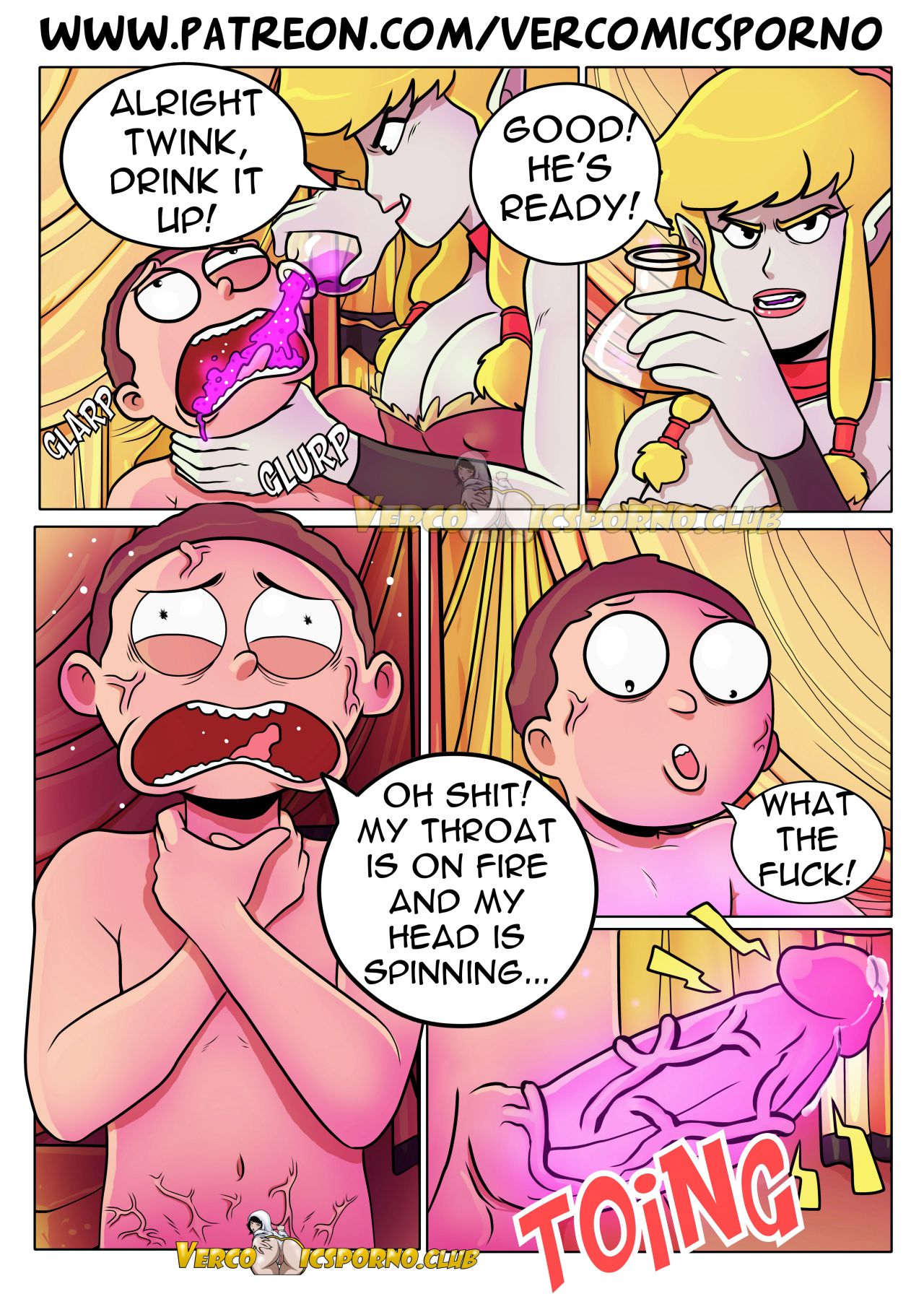 Pleasure Trip (Rick and Morty) [Ero-Mantic , Gansoman] 4 . Pleasure Trip - Chapter 4 (Rick and Morty) [Gansoman] – page 12