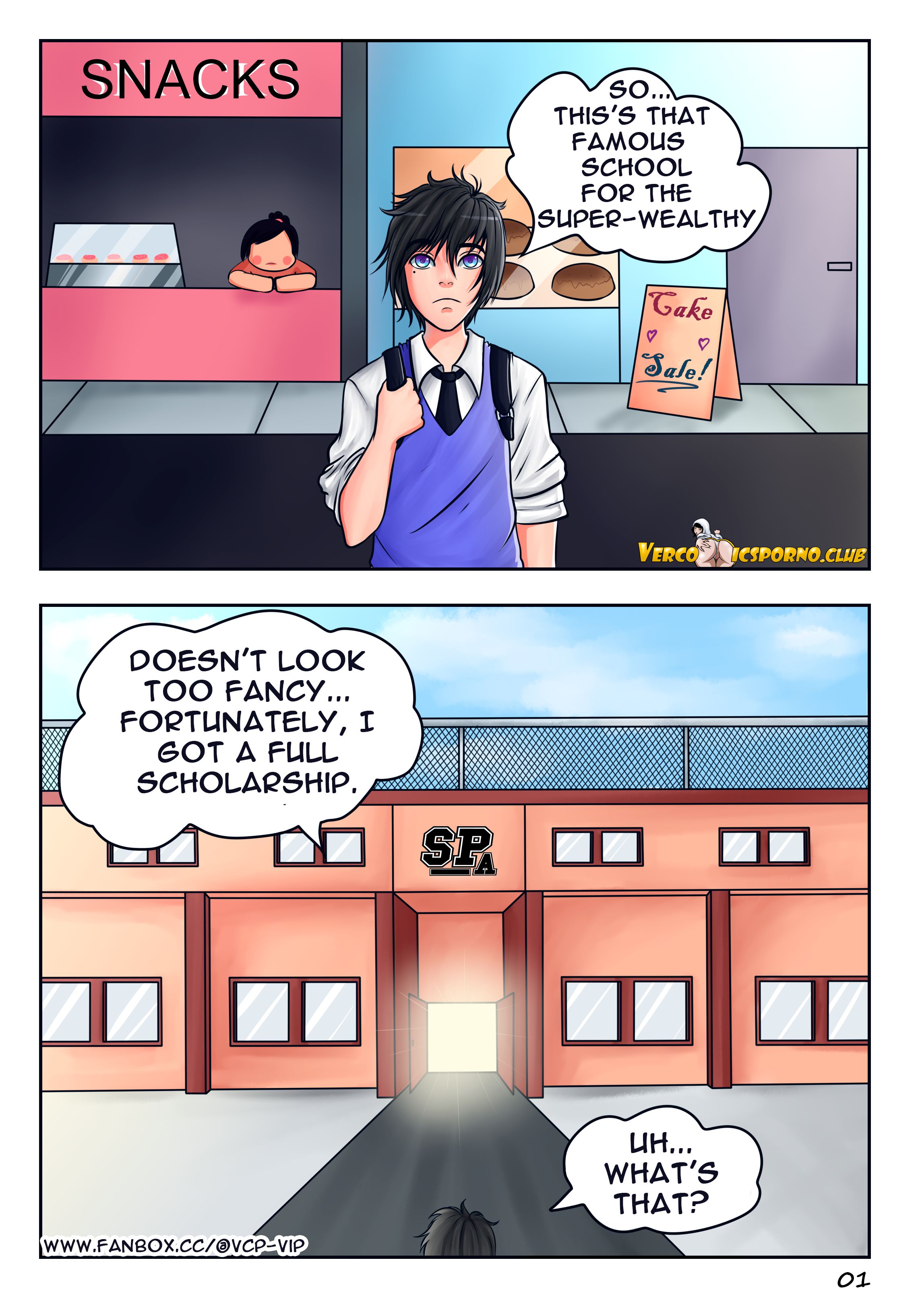 SexPoints Academy [DakuHasu Art] 1 . SexPoints Academy - Chapter 1 [DakuHasu Art] – page 2