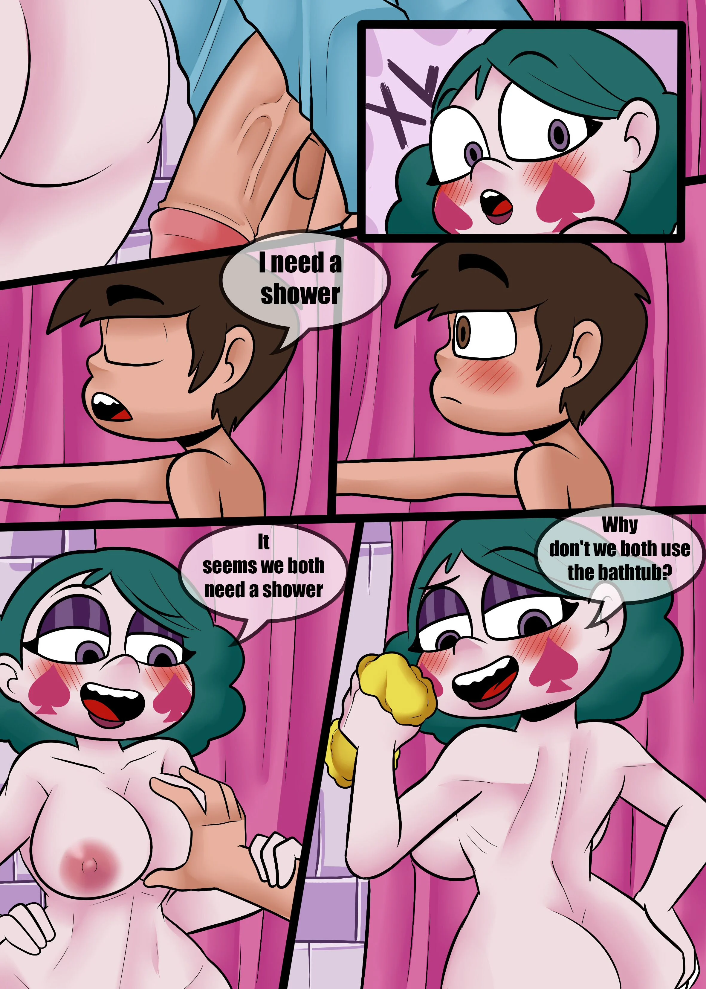 Eclipsa in the shower (Star vs the Forces of Evil) [Zaicomaster14] 1 . Eclipsa in the shower - Chapter 1 (Star vs the Forces of Evil) [Zaicomaster14] – page 3