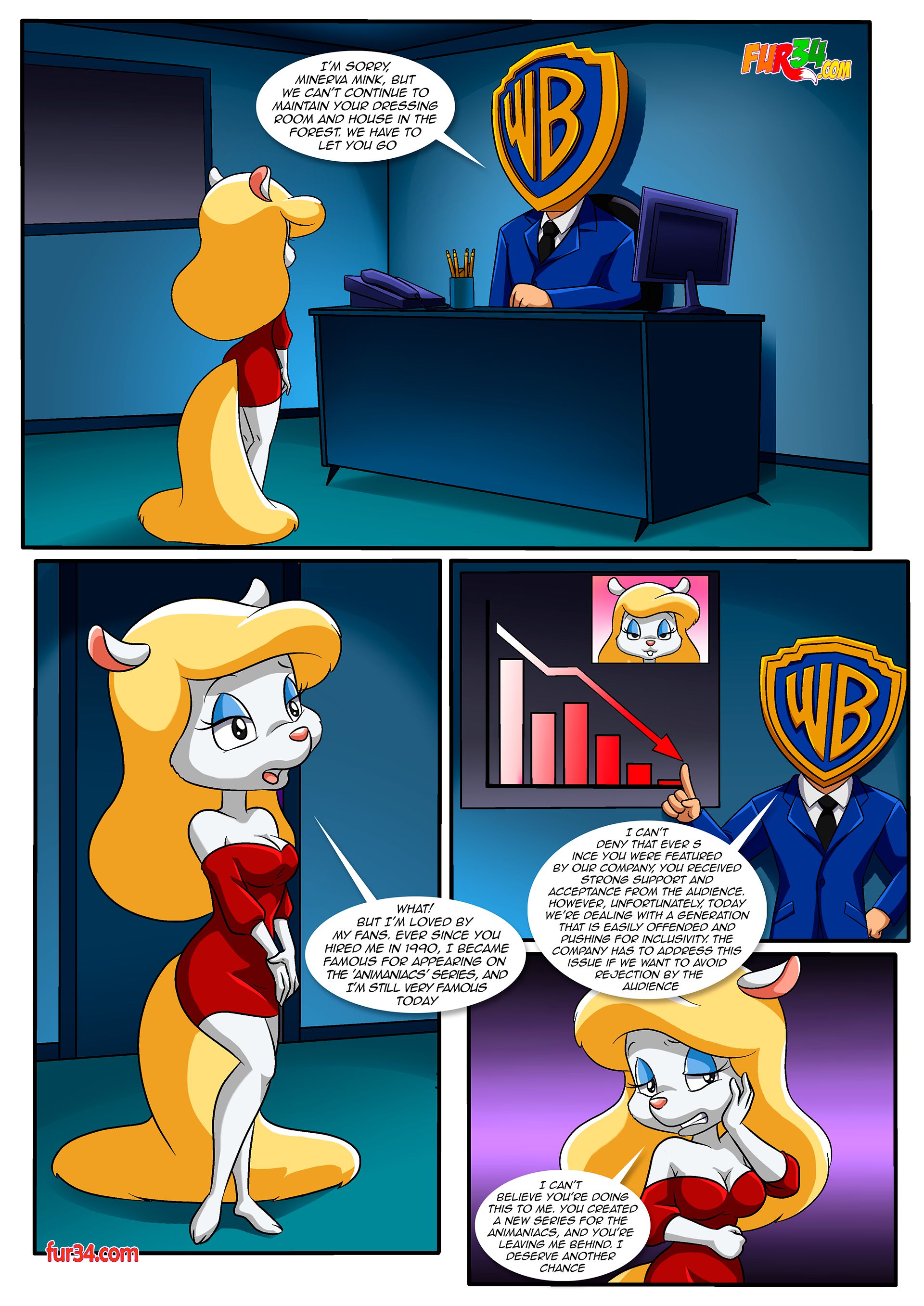 Minerva Mink: Out of Service! (Animaniacs) [Palcomix] 1 . Minerva Mink: Out of Service! - Chapter 1 (Animaniacs) [Palcomix] – page 2