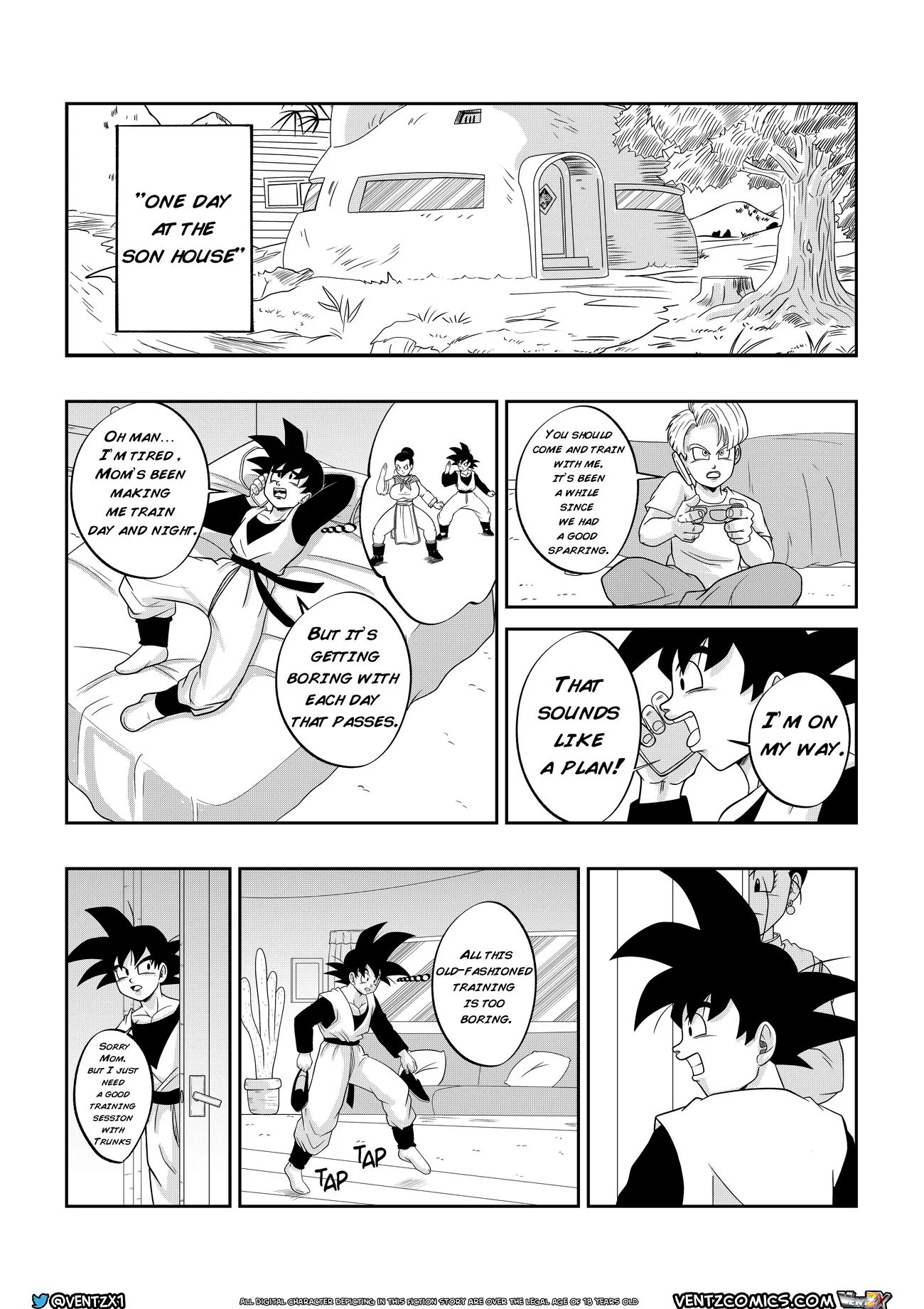 Super Dragon Ball: Eros – Chichi’s Special Training (Dragon Ball Z) [Ventz Comics] 1 . Super Dragon Ball: Eros - Chichi's Special Training - Chapter 1 (Dragon Ball Z) [Ventz Comics] – page 2