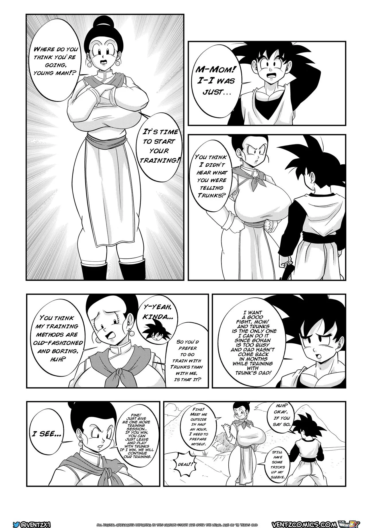 Super Dragon Ball: Eros – Chichi’s Special Training (Dragon Ball Z) [Ventz Comics] 1 . Super Dragon Ball: Eros - Chichi's Special Training - Chapter 1 (Dragon Ball Z) [Ventz Comics] – page 3