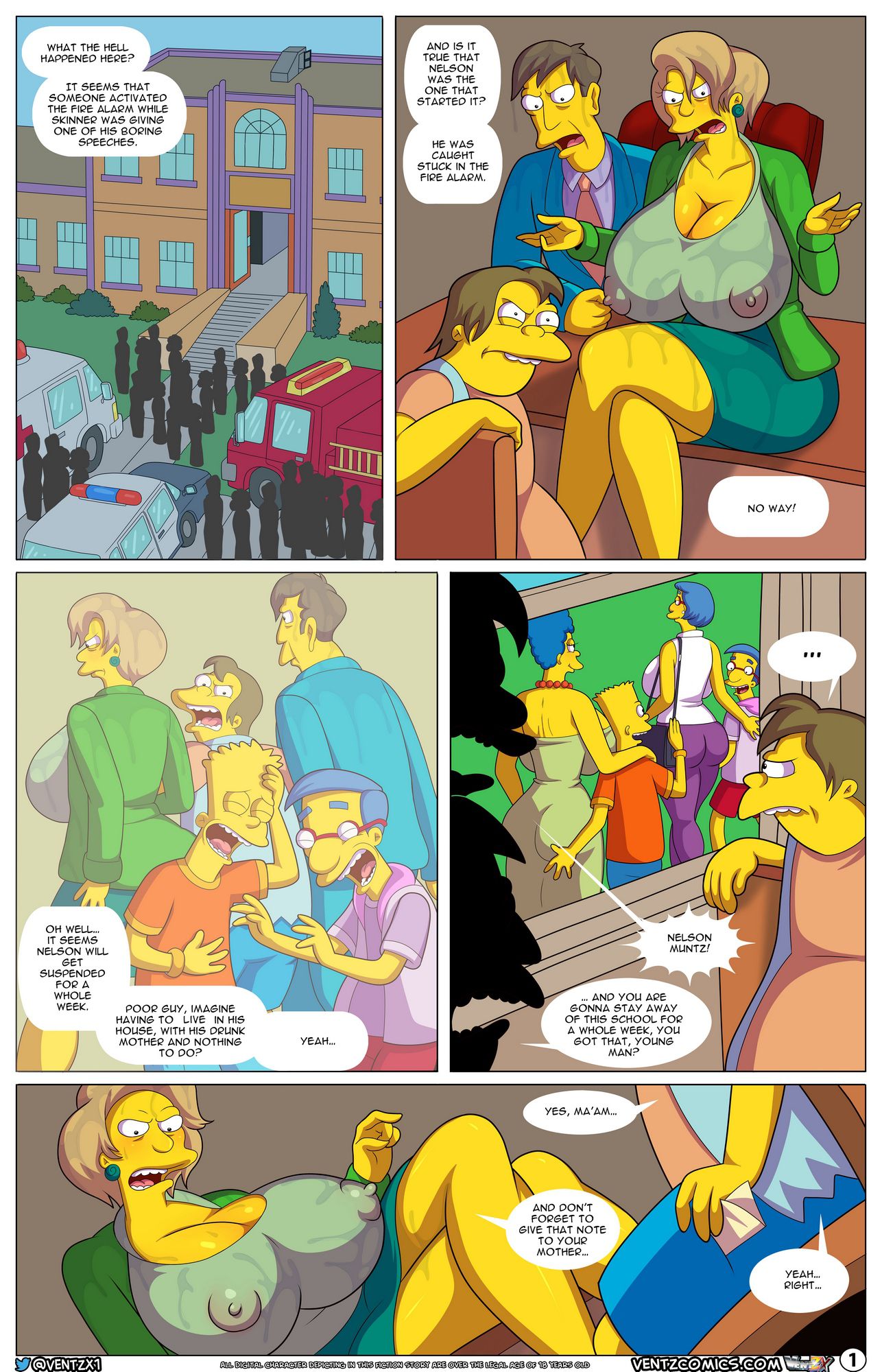 Bully’s Quest (The Simpsons) [Arabatos , Ventz Comics] 1 . Bully's Quest - Chapter 1 (The Simpsons) [Arabatos , Ventz Comics] – page 2