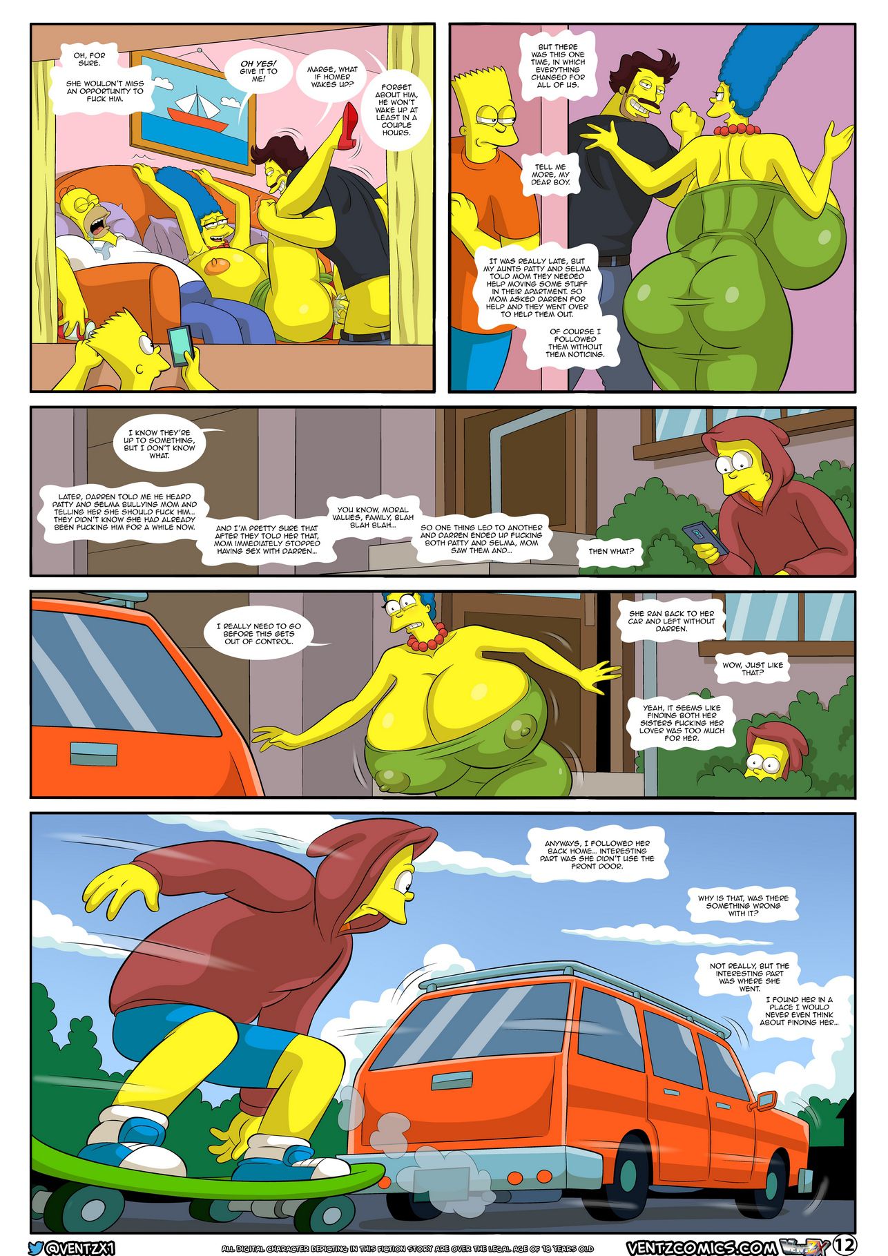 Darren’s Adventure (The Simpsons) [Arabatos] 13 . Darren's Adventure - Chapter 13 (The Simpsons) [Arabatos] – page 12
