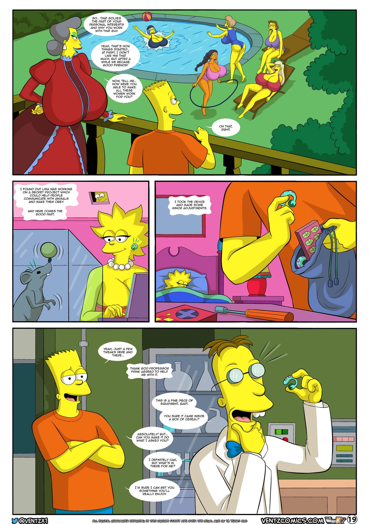 Darren’s Adventure (The Simpsons) [Arabatos] 13 . Darren's Adventure - Chapter 13 (The Simpsons) [Arabatos] – page 19