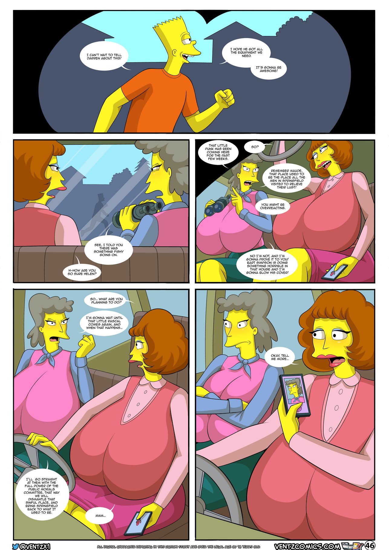 Darren’s Adventure (The Simpsons) [Arabatos] 13 . Darren's Adventure - Chapter 13 (The Simpsons) [Arabatos] – page 46