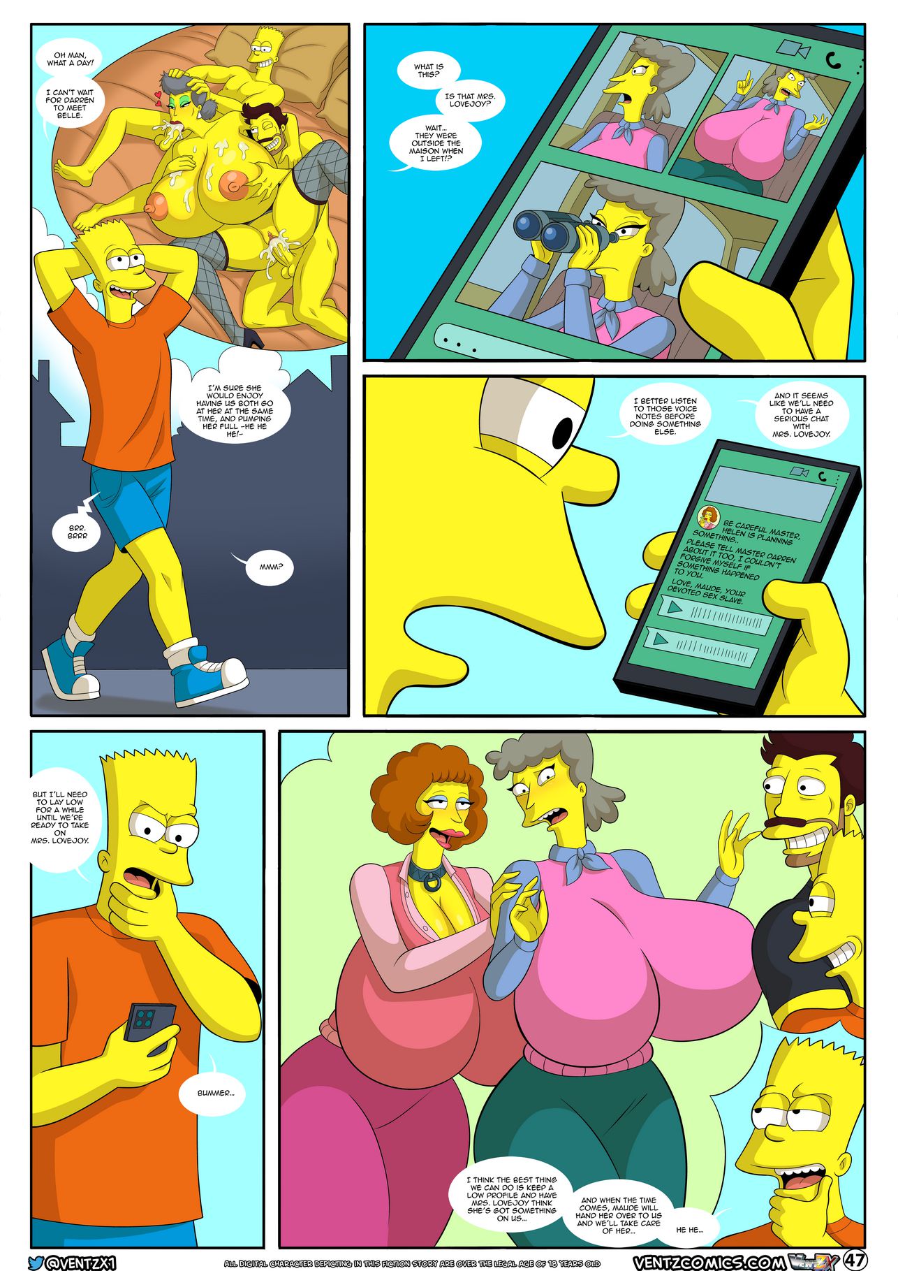 Darren’s Adventure (The Simpsons) [Arabatos] 13 . Darren's Adventure - Chapter 13 (The Simpsons) [Arabatos] – page 47