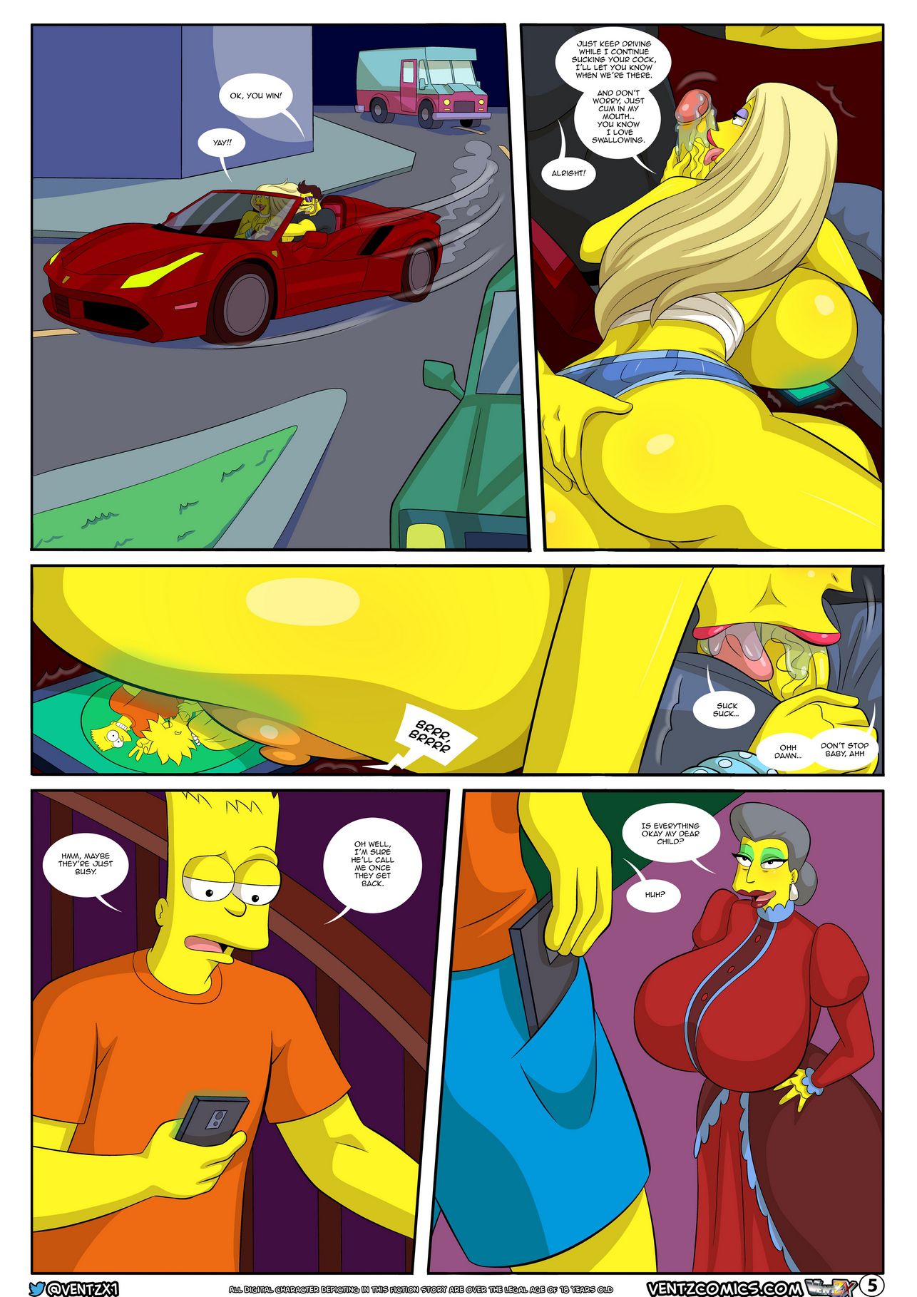 Darren’s Adventure (The Simpsons) [Arabatos] 13 . Darren's Adventure - Chapter 13 (The Simpsons) [Arabatos] – page 5