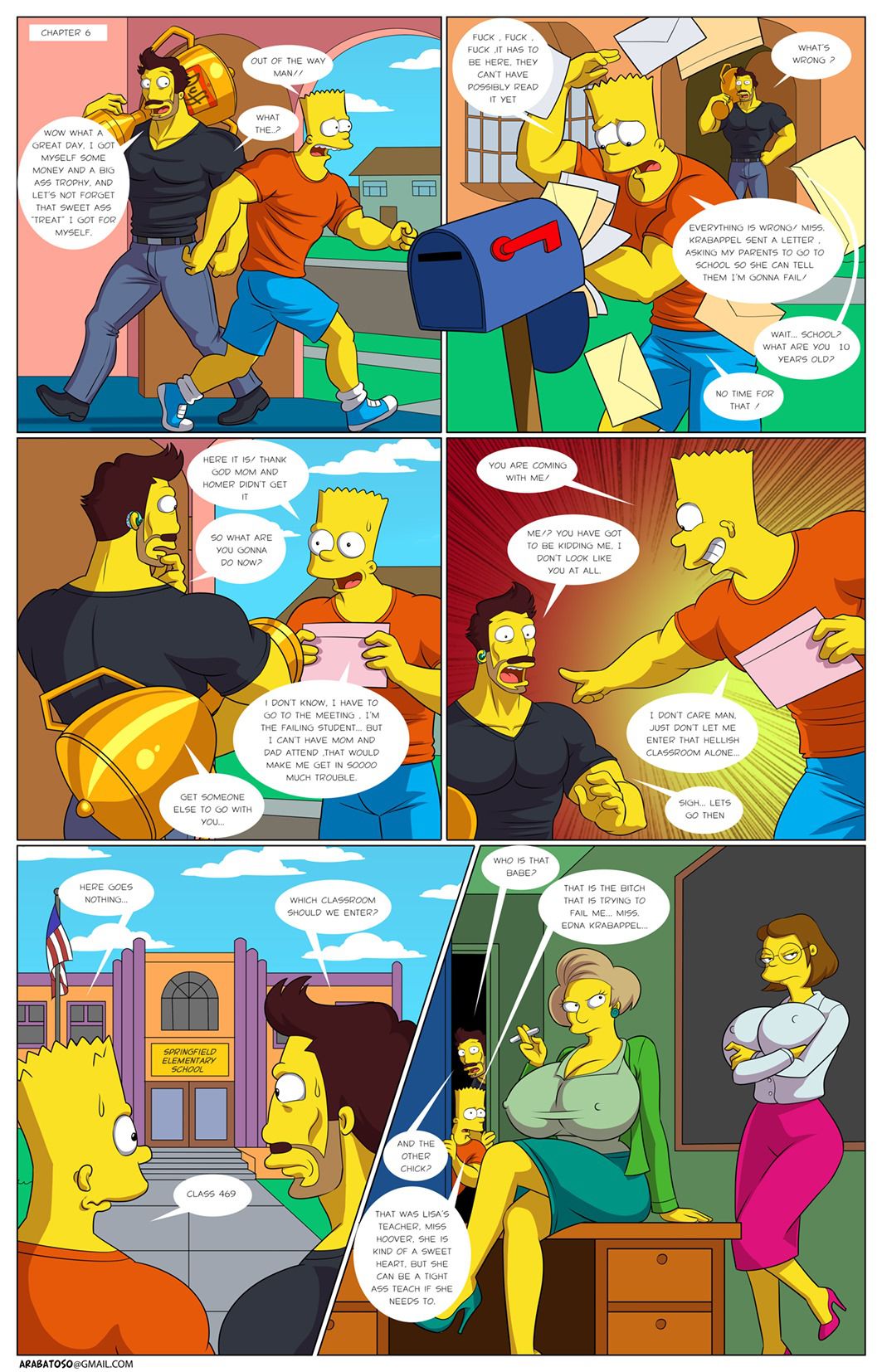 Darren’s Adventure (The Simpsons) [Arabatos] 6 . Darren's Adventure - Chapter 6 (The Simpsons) [Arabatos] – page 1
