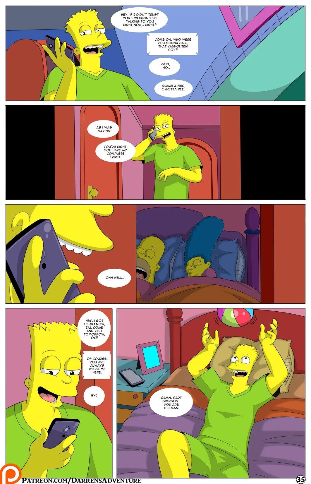 Darren’s Adventure (The Simpsons) [Arabatos] 11 . Darren's Adventure - Chapter 11 (The Simpsons) [Arabatos] – page 35