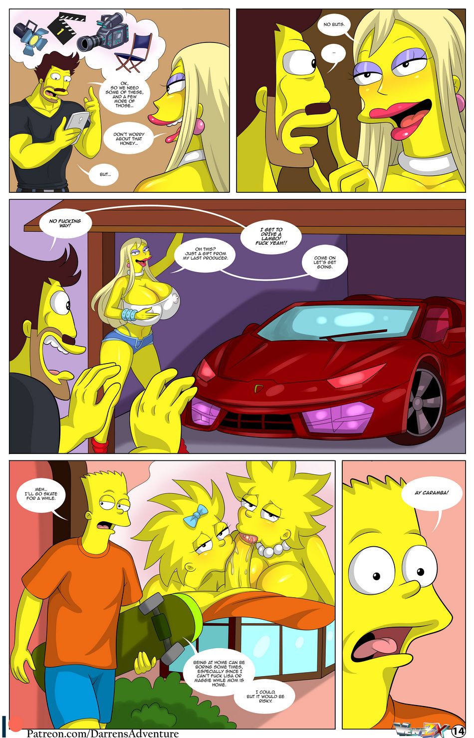Darren’s Adventure (The Simpsons) [Arabatos] 12 . Darren's Adventure - Chapter 12 (The Simpsons) [Arabatos] – page 14