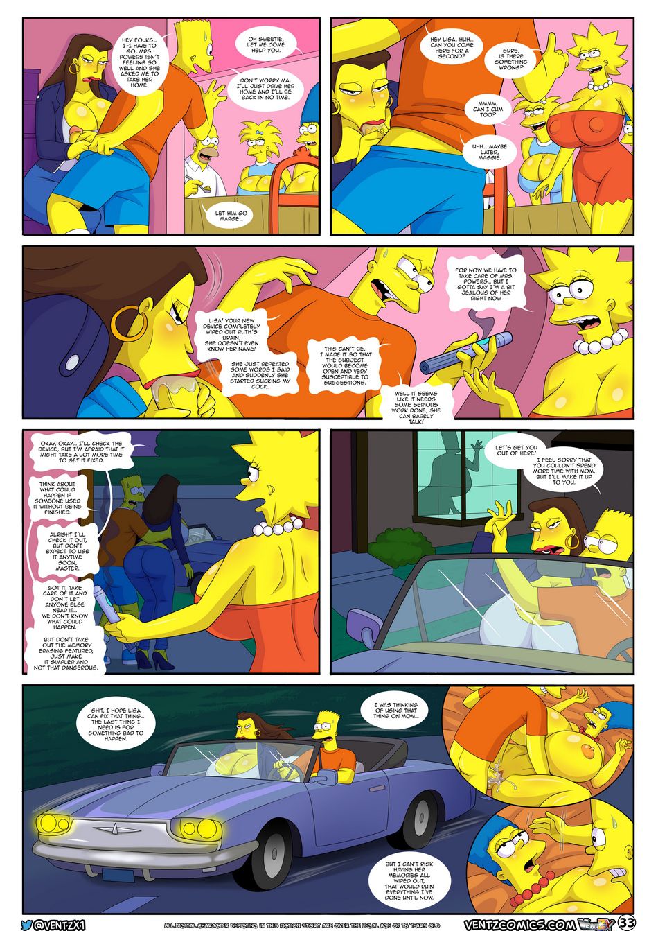 Darren’s Adventure (The Simpsons) [Arabatos] 12 . Darren's Adventure - Chapter 12 (The Simpsons) [Arabatos] – page 33