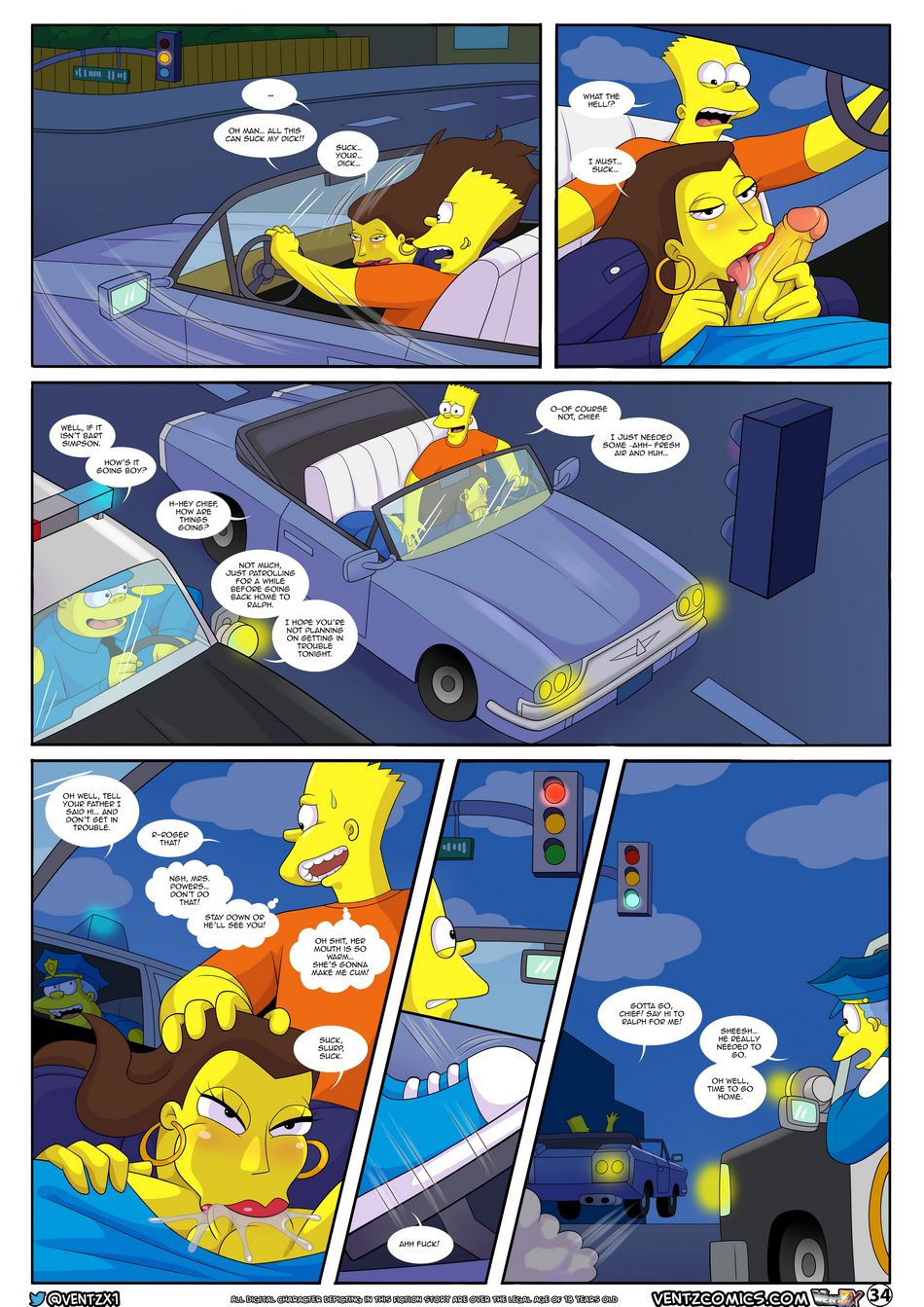 Darren’s Adventure (The Simpsons) [Arabatos] 12 . Darren's Adventure - Chapter 12 (The Simpsons) [Arabatos] – page 34