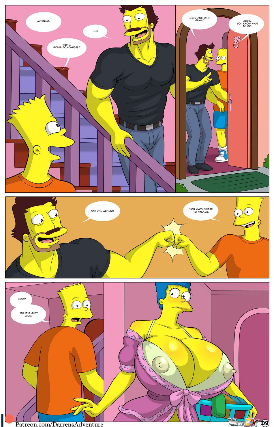 Darren’s Adventure (The Simpsons) [Arabatos] 12 . Darren's Adventure - Chapter 12 (The Simpsons) [Arabatos] – page 9