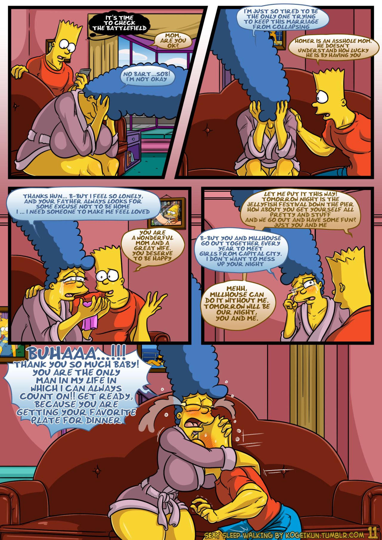 Sexy Sleep Walking (The Simpsons) [KogeiKun] 1 . Sexy Sleep Walking - Chapter 1 (The Simpsons) [KogeiKun] – page 12