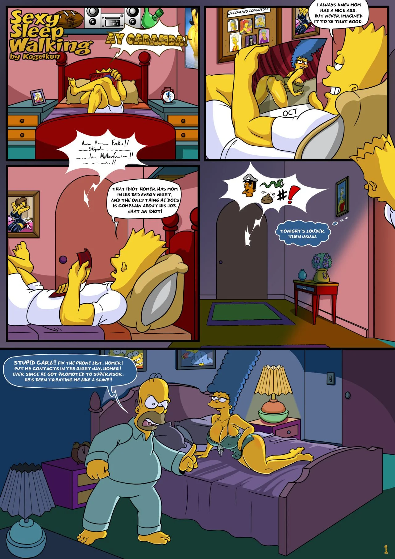 Sexy Sleep Walking (The Simpsons) [KogeiKun] 1 . Sexy Sleep Walking - Chapter 1 (The Simpsons) [KogeiKun] – page 2