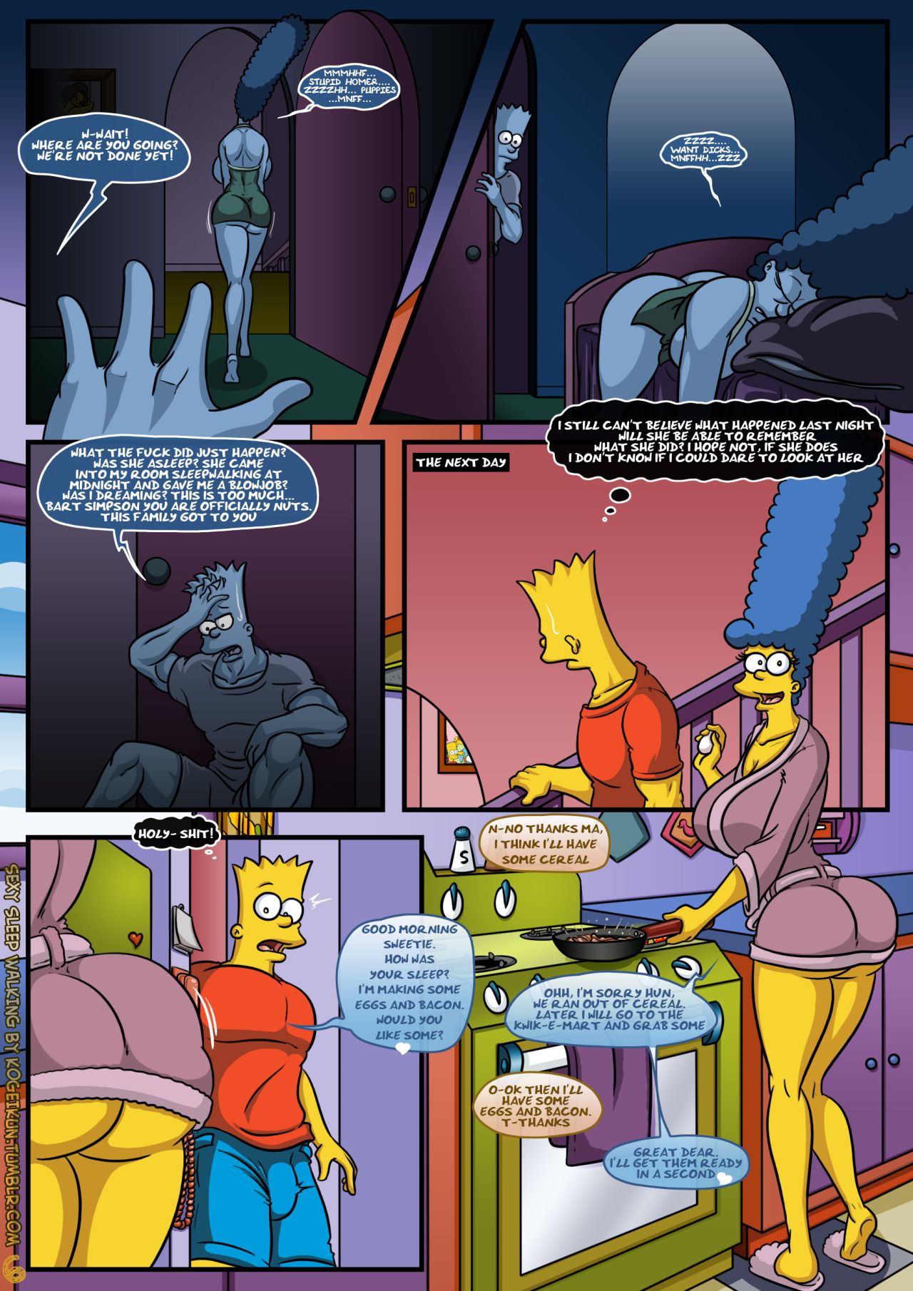 Sexy Sleep Walking (The Simpsons) [KogeiKun] 1 . Sexy Sleep Walking - Chapter 1 (The Simpsons) [KogeiKun] – page 7