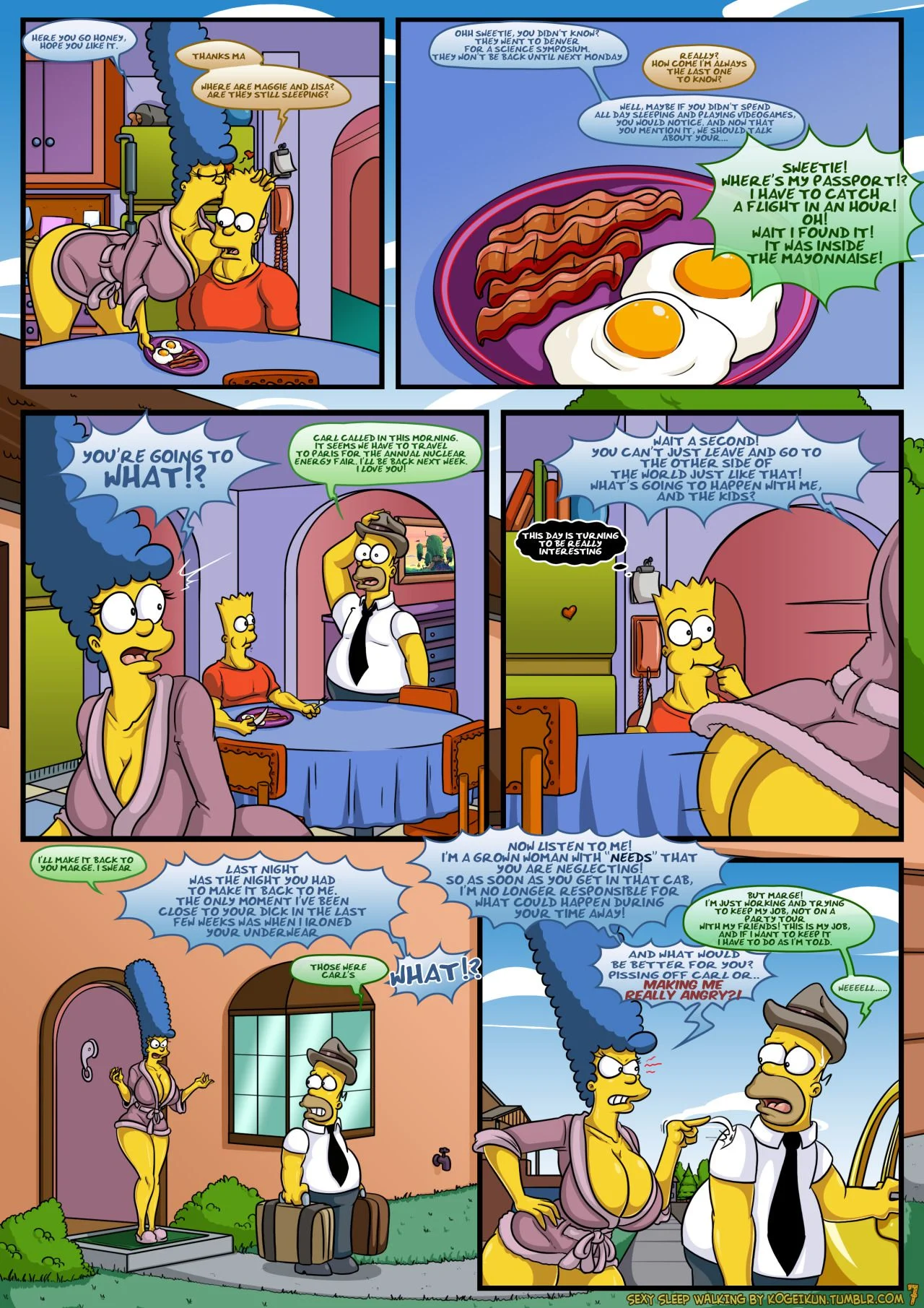 Sexy Sleep Walking (The Simpsons) [KogeiKun] 1 . Sexy Sleep Walking - Chapter 1 (The Simpsons) [KogeiKun] – page 8